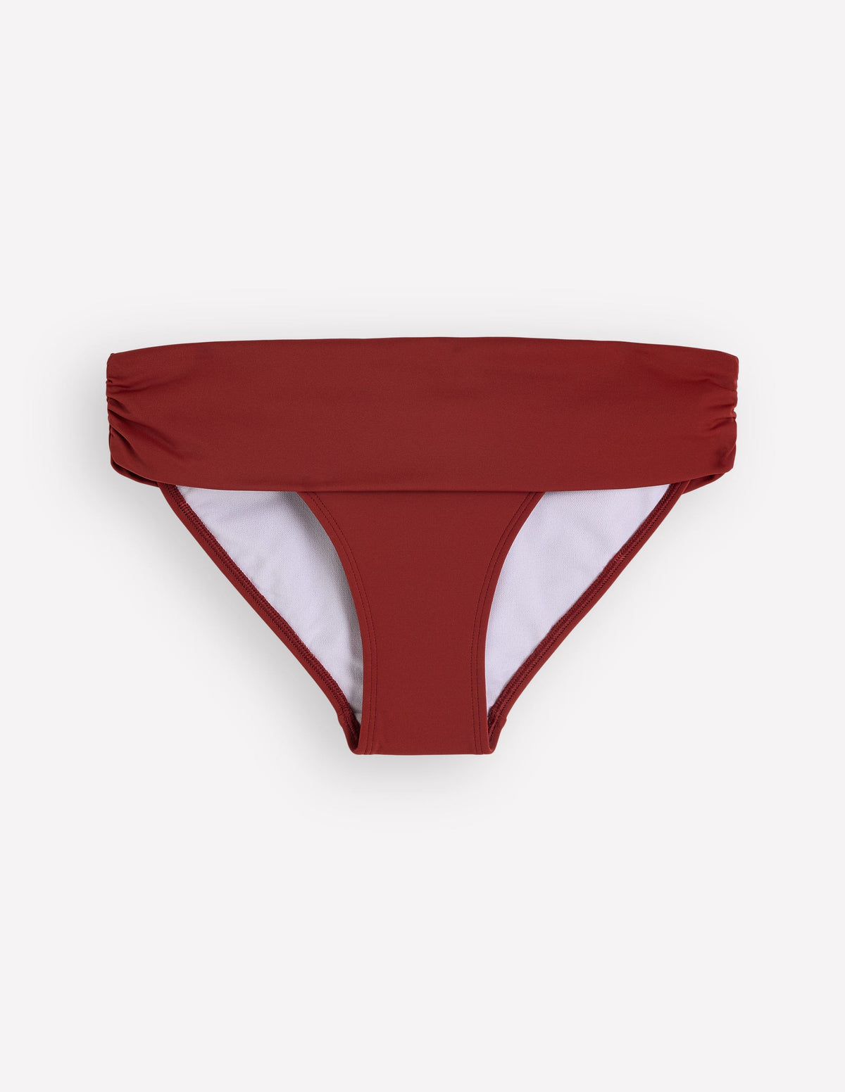 Klassische Bikinihose mit umgeschlagenem Bund-Paprikarot - Image 6