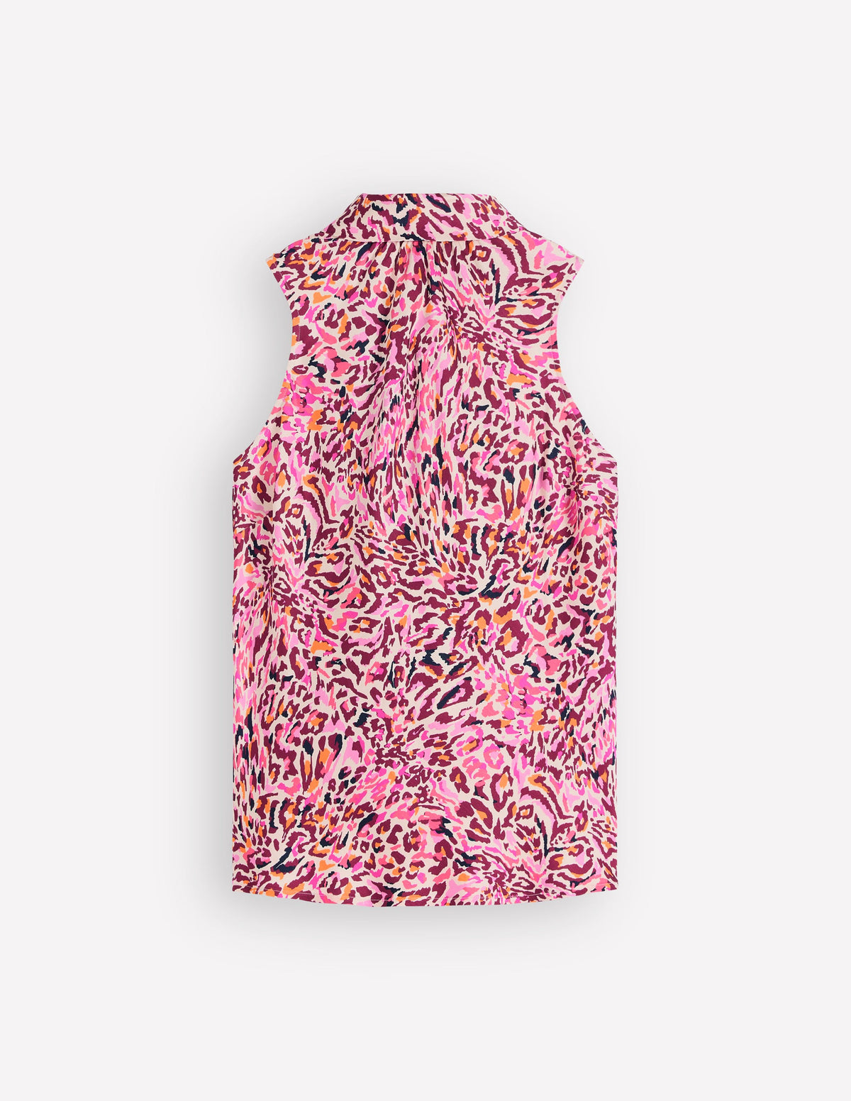 Neckholder-Oberteil aus Satin-Bunt, Fließendes Leopardenmuster-6