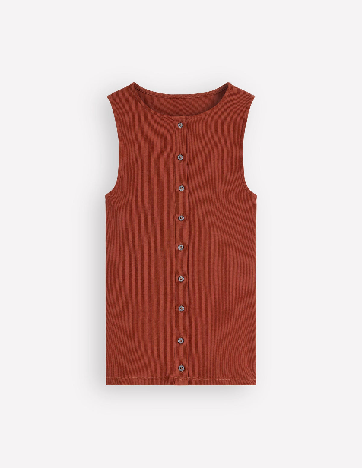 Débardeur Evie côtelé boutonné-Orange brûlé-6