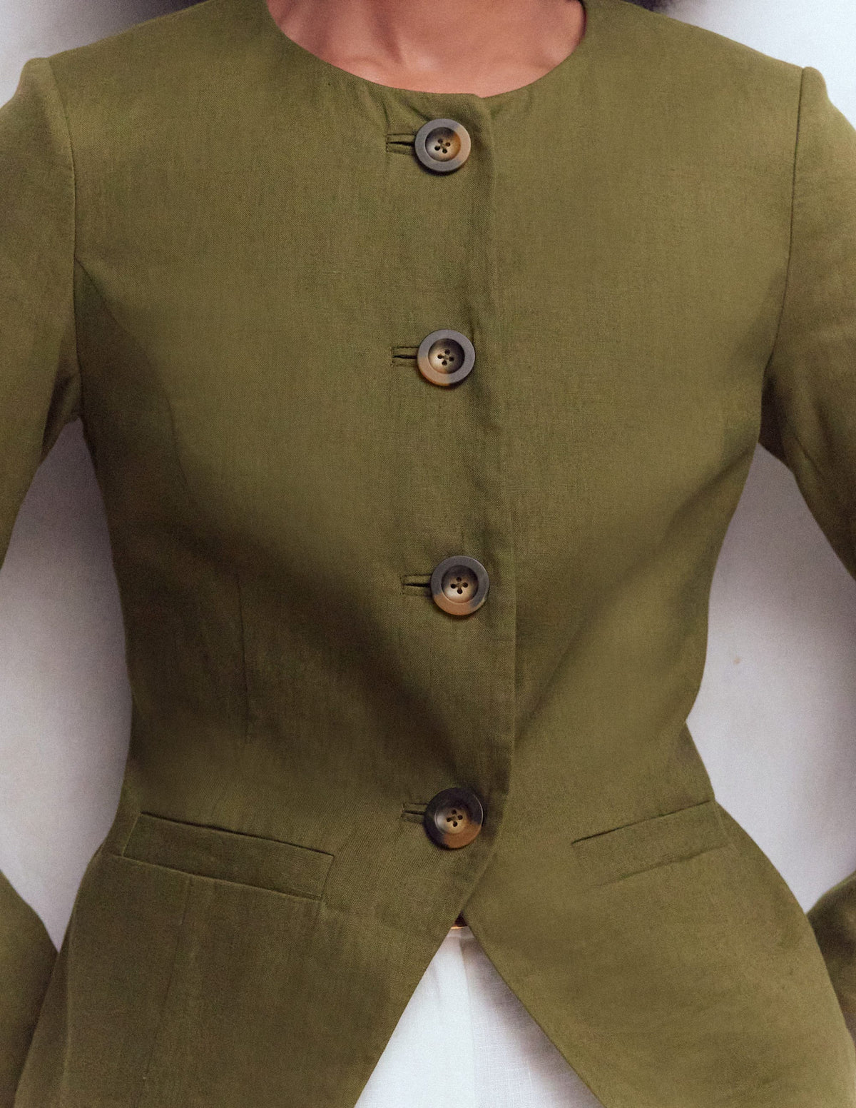 Hampstead Leinenblazer-Waldgrün - Image 2