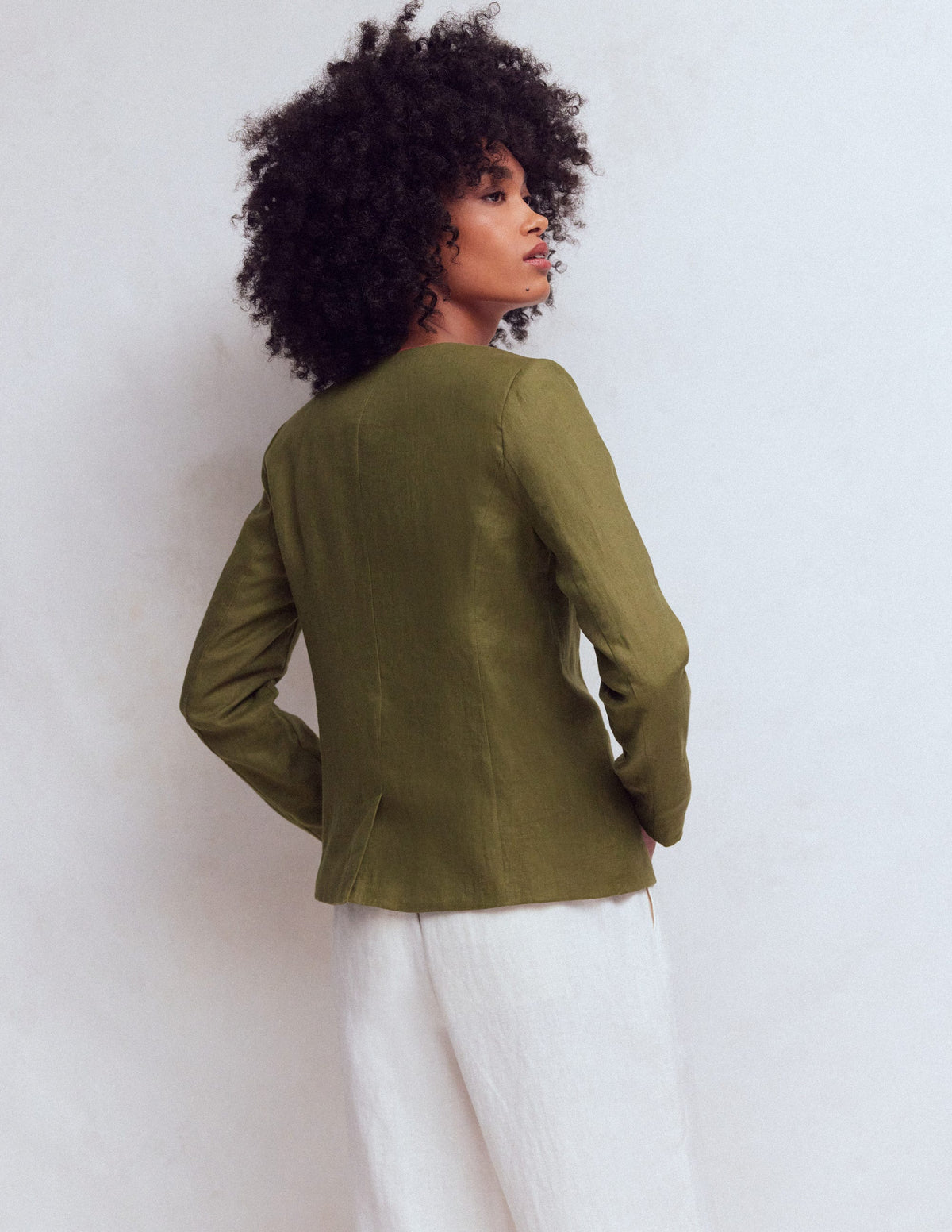 Hampstead Leinenblazer-Waldgrün-3