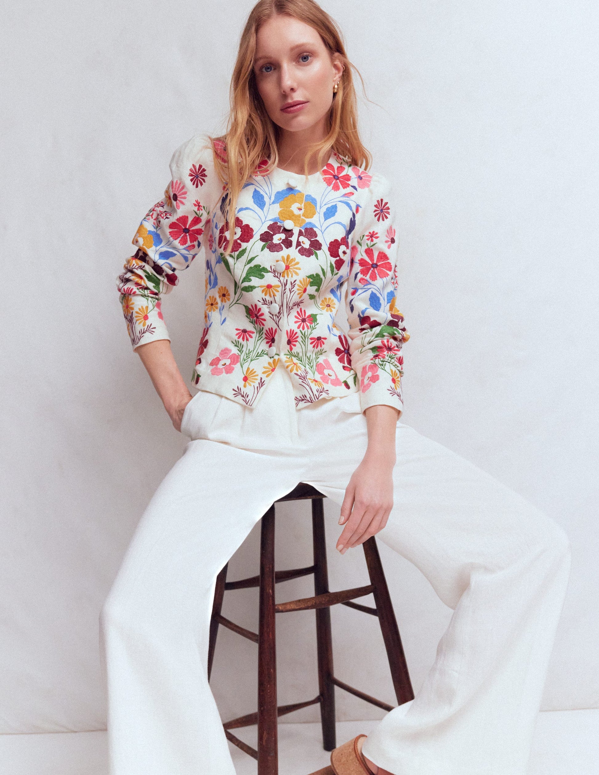 Salisbury jacke mit puffärmeln-Bunt, Stickerei-3