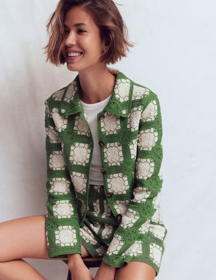 VESTE AU CROCHET-Multi