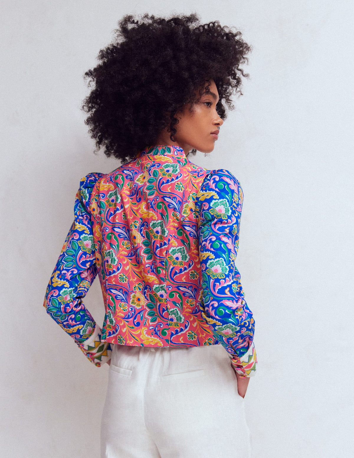 Veste imprimée à détails-Multi, motif Enchanting Bouquet - Image 3