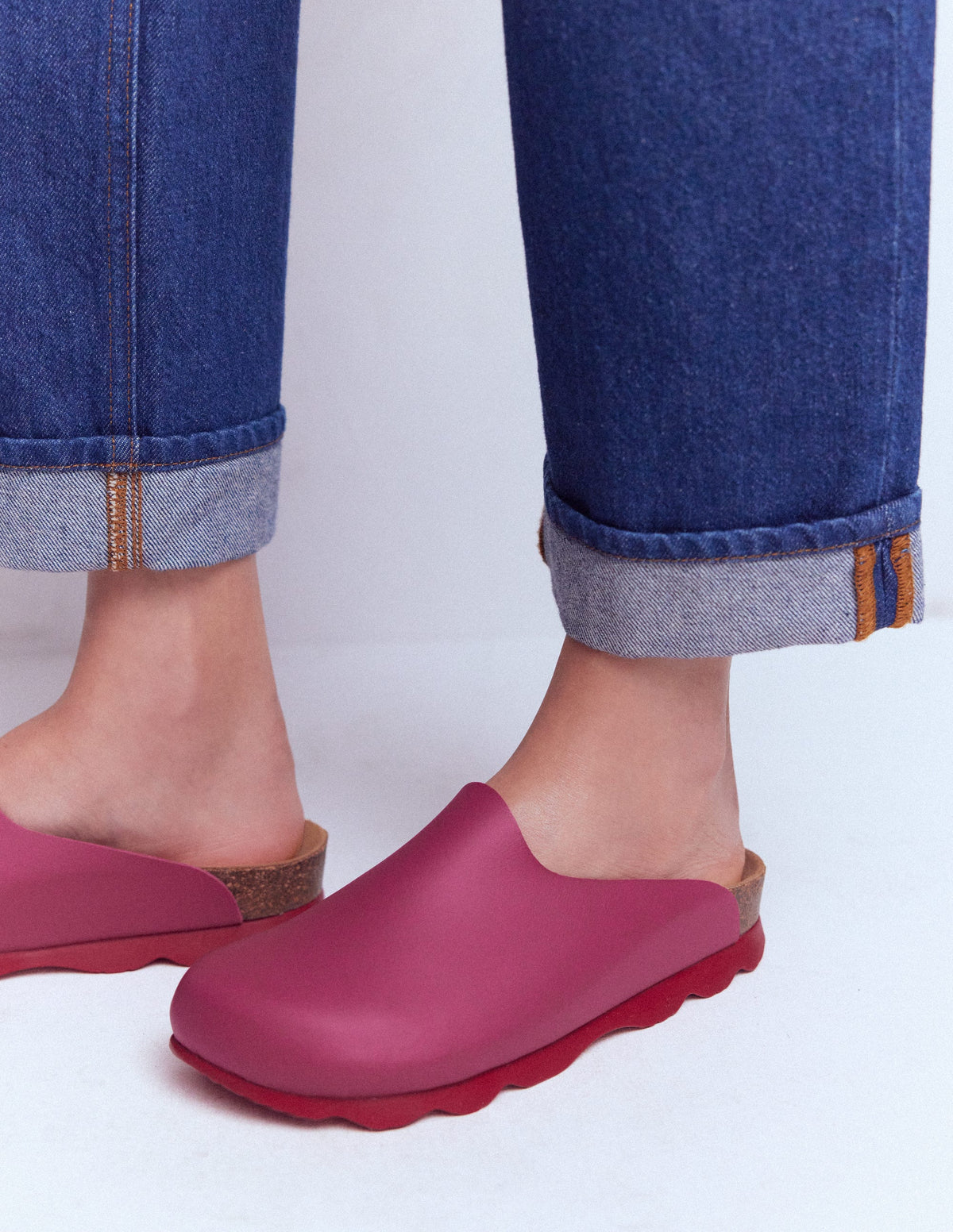 Lyla Clogs in Blockfarben-Pink/Rot - Image 3