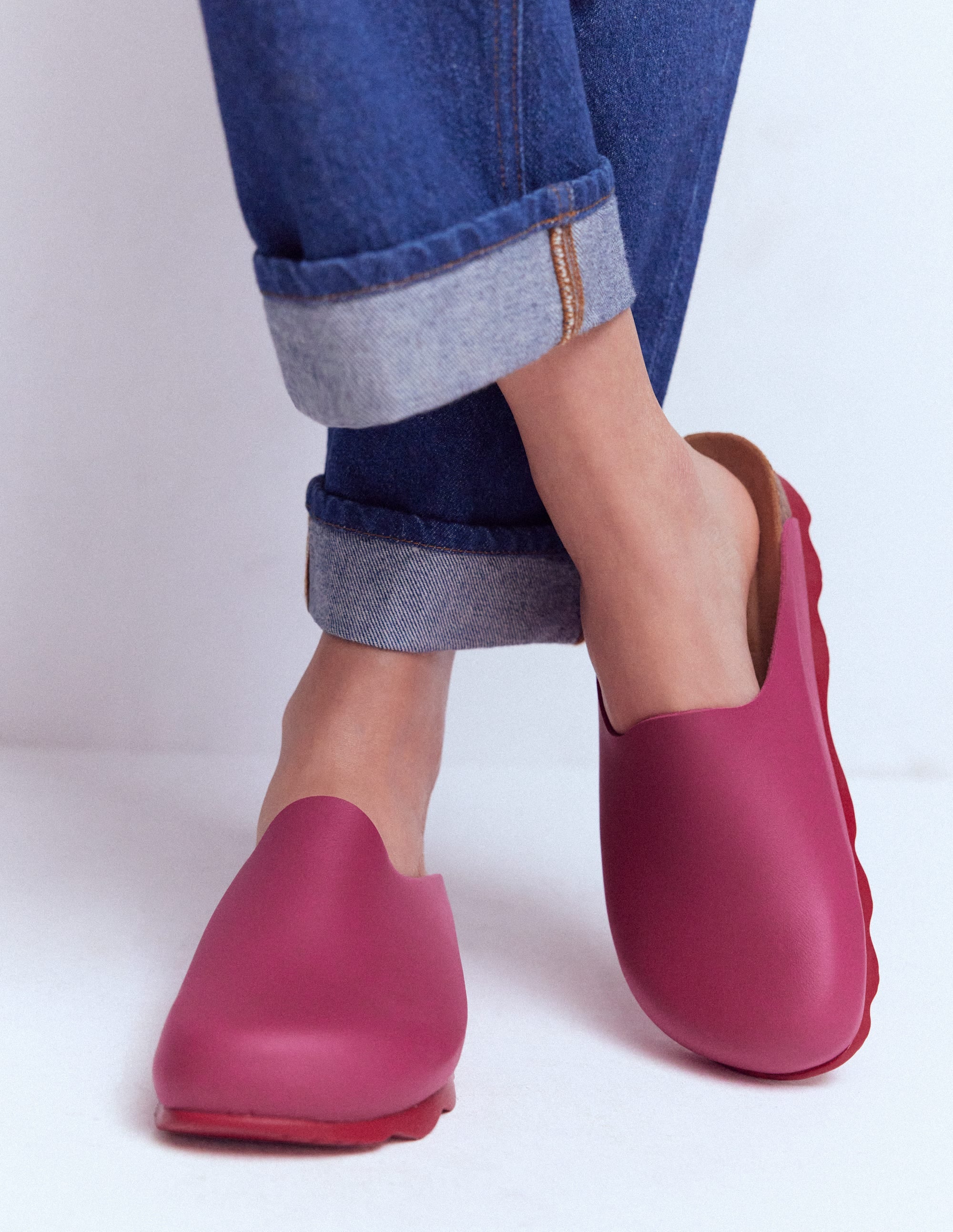 Lyla Clogs in Blockfarben-Pink/Rot - Image 4