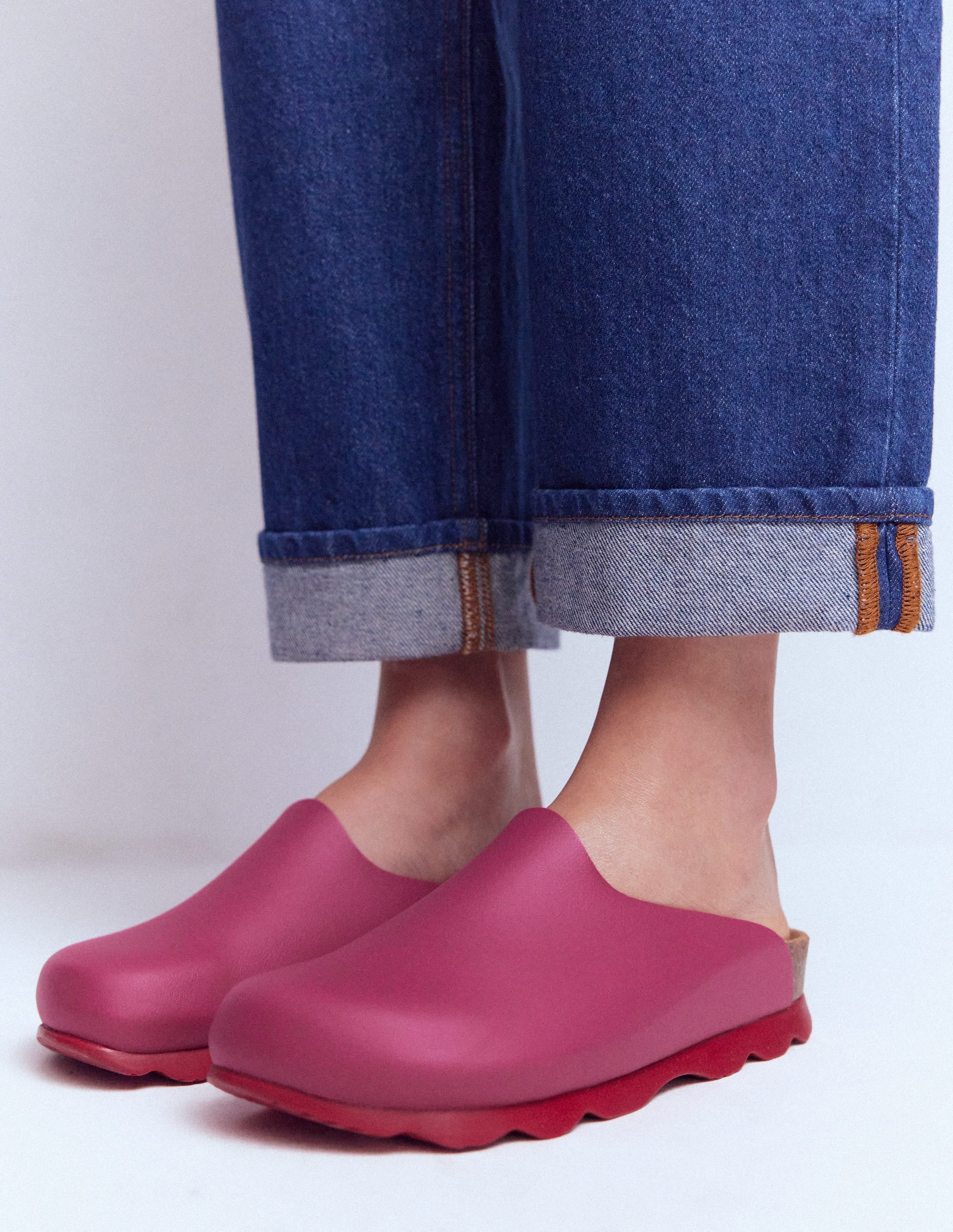 Lyla Clogs in Blockfarben-Pink/Rot - Image 5
