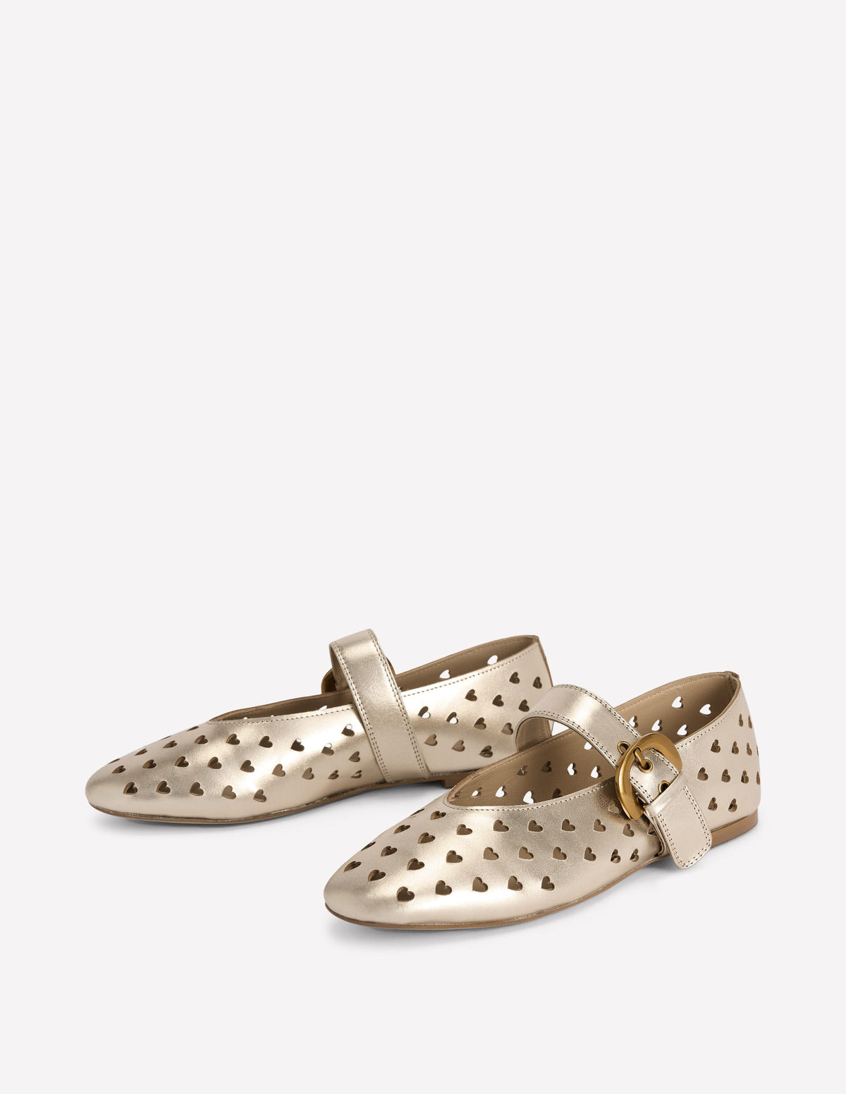 Kylie Flache Mary Janes mit Schnalle-Gold - Image 4