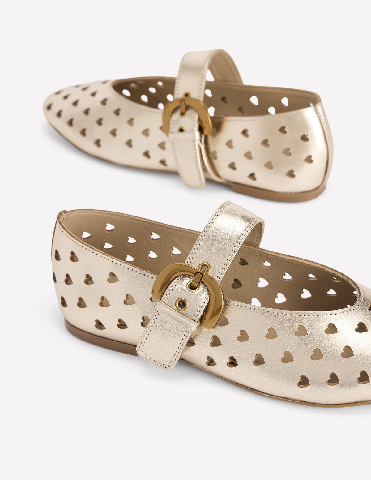 Kylie Flache Mary Janes mit Schnalle-Gold - Image 5