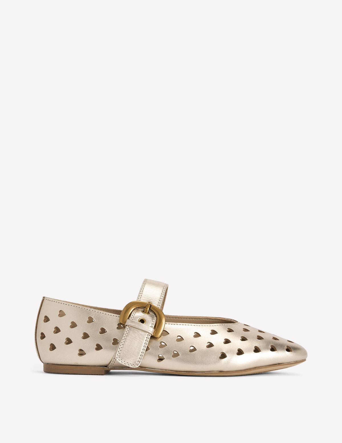 Kylie Flache Mary Janes mit Schnalle-Gold - Image 1