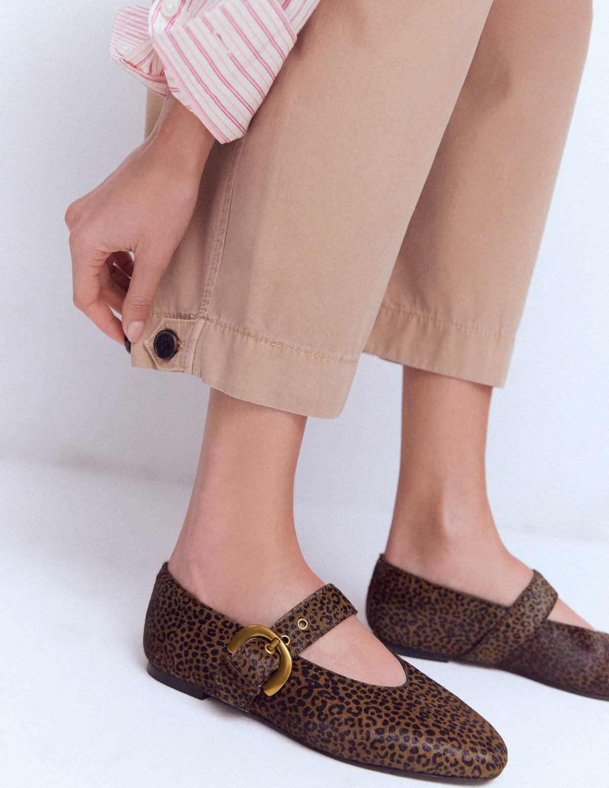Kylie Flache Mary Janes mit Schnalle-Mini Leopardenmuster - Image 3