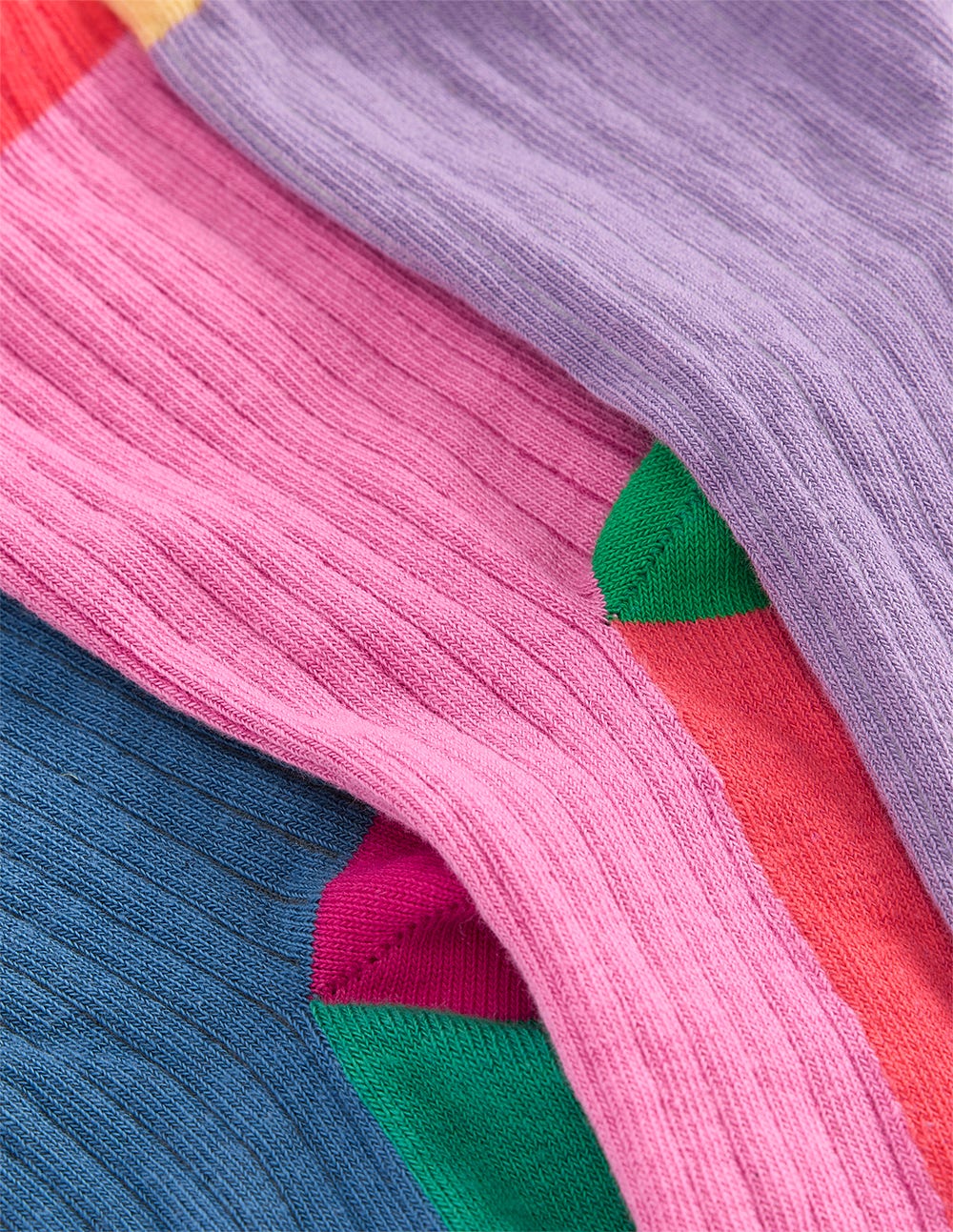 Socken in Blockfarben-Bunt-4