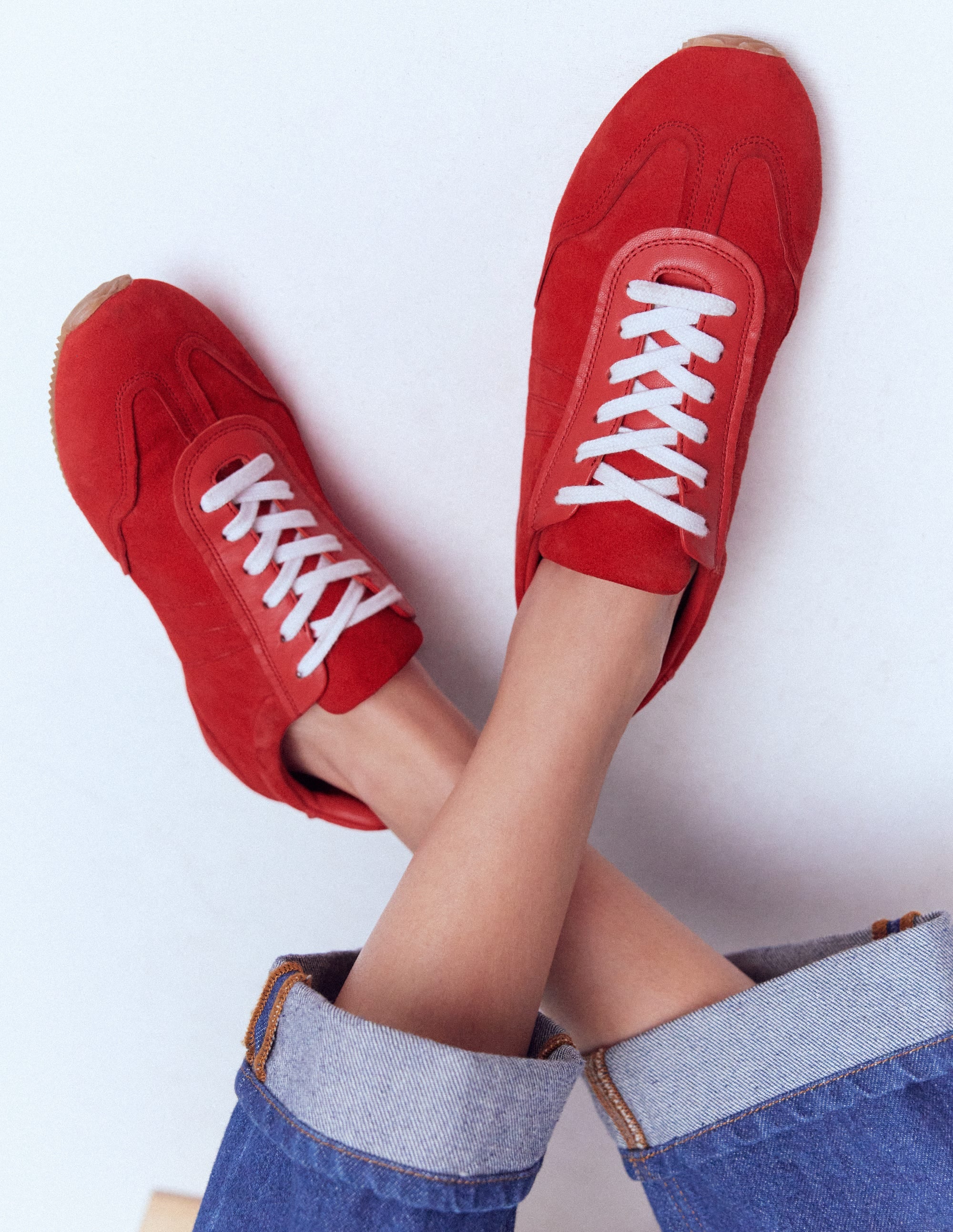 Delphine Sneaker mit schmaler Sohle-ROT - Image 4