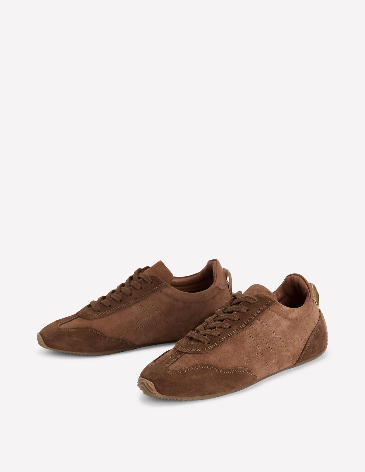 Delphine Sneaker mit schmaler Sohle-Hellbraun-4