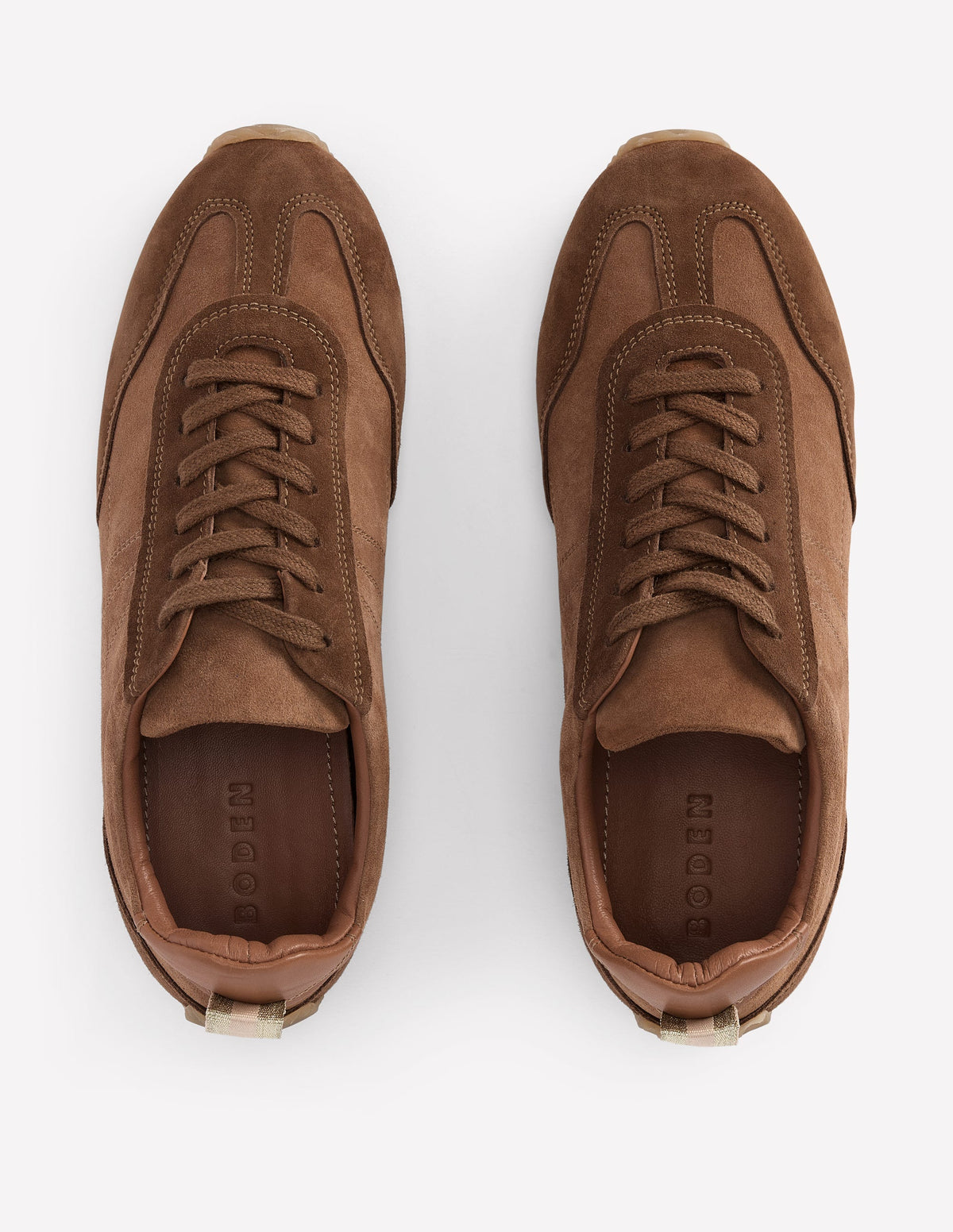 Delphine Sneaker mit schmaler Sohle-Hellbraun-6