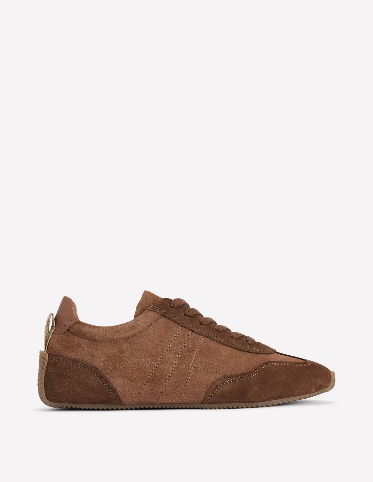 Delphine Sneaker mit schmaler Sohle-Hellbraun-1