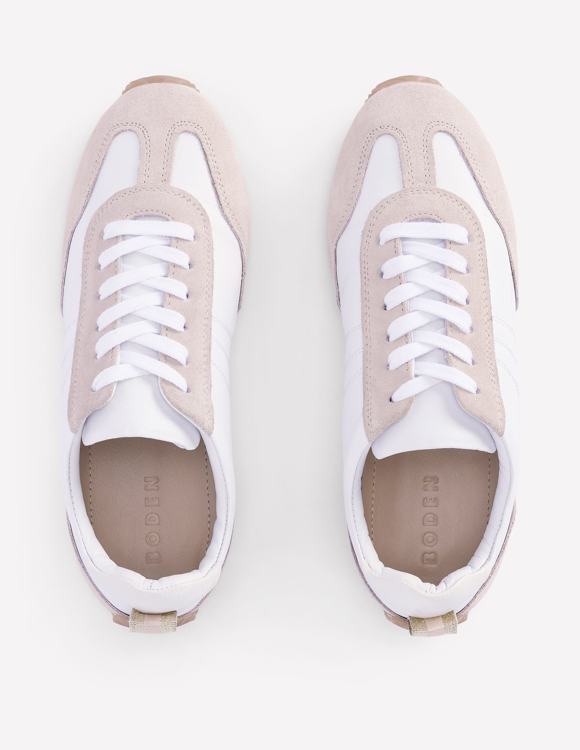 Delphine Sneaker mit schmaler Sohle-Weiß Mix - Image 5
