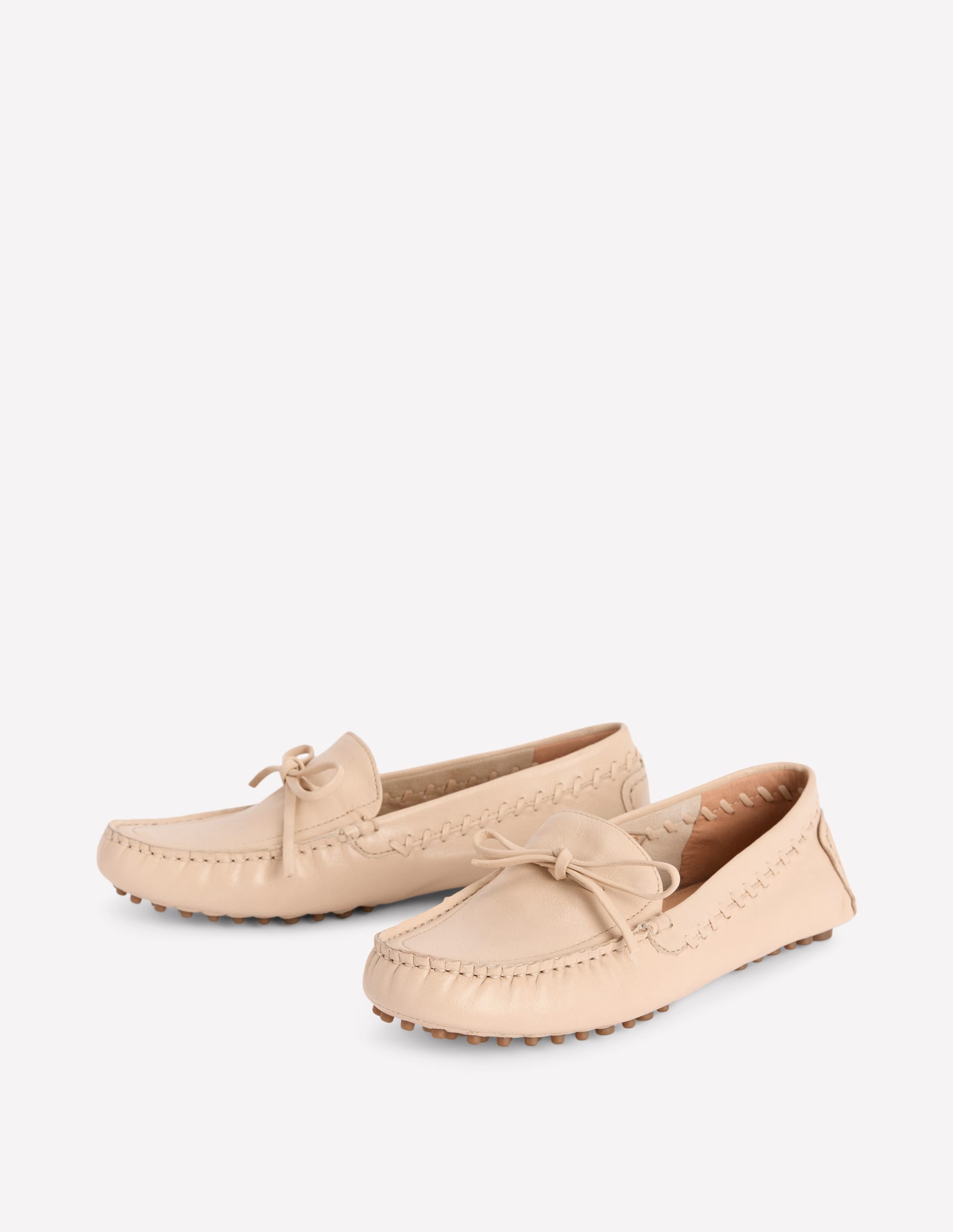 Heidi Genähte, weiche Loafer-Beige - Image 5