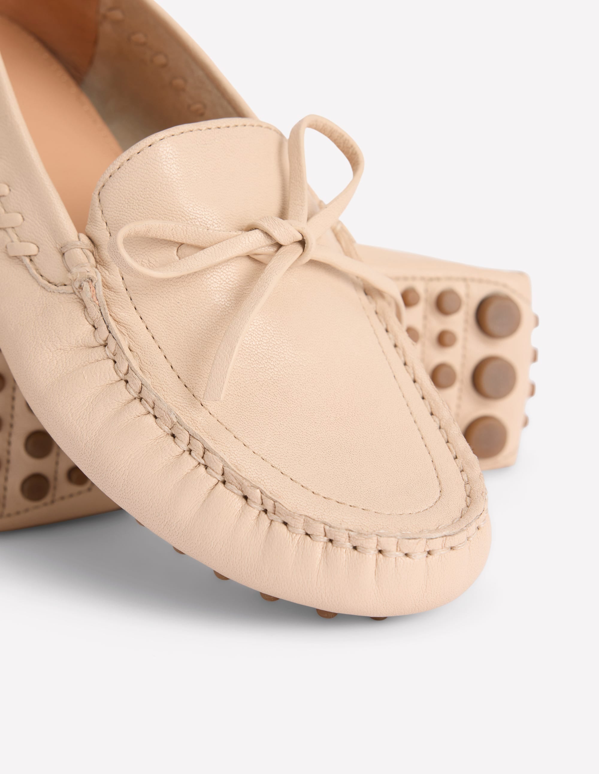 Heidi Genähte, weiche Loafer-Beige - Image 6