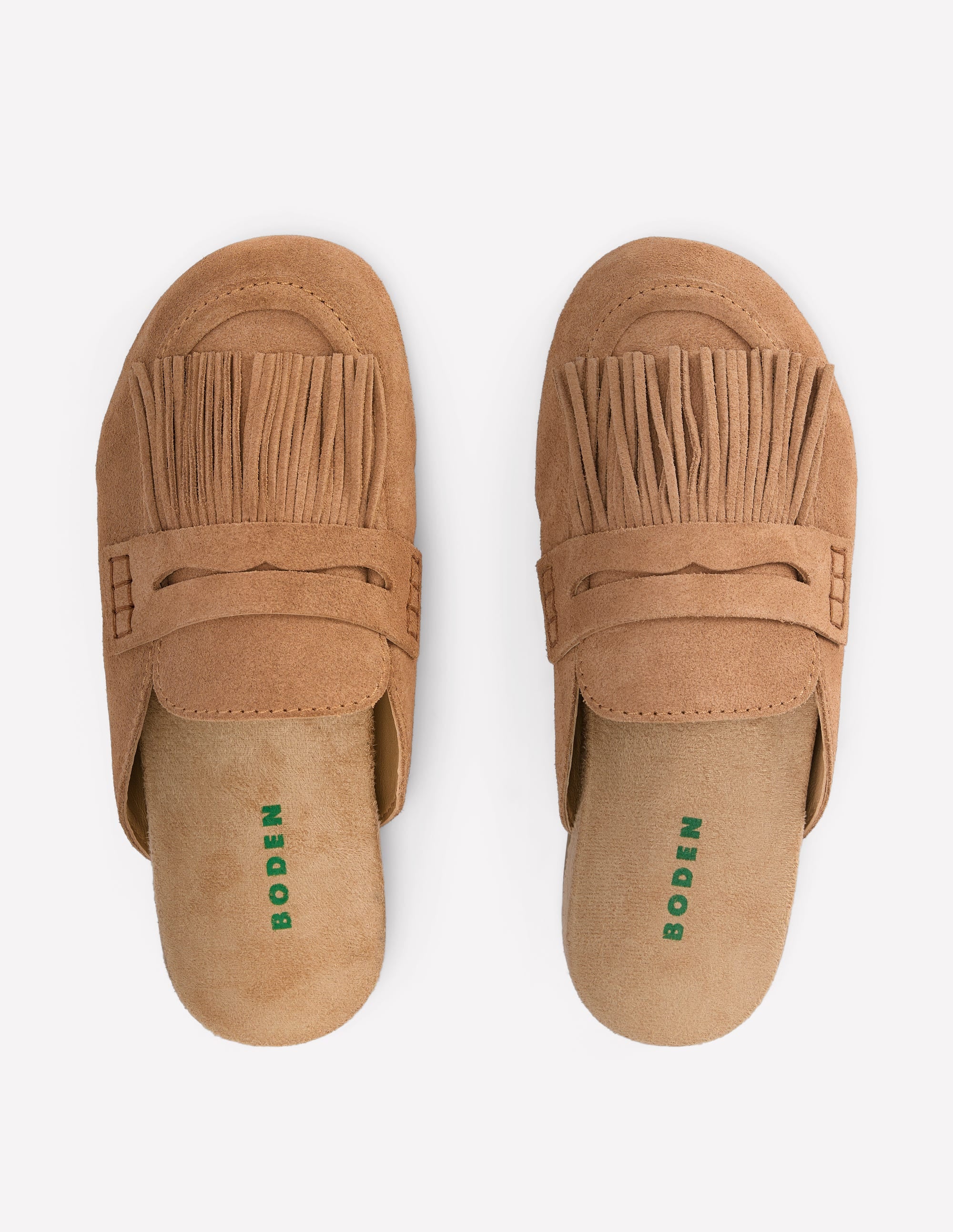 Sabots Etta façon mules avec franges-Fauve - Image 6