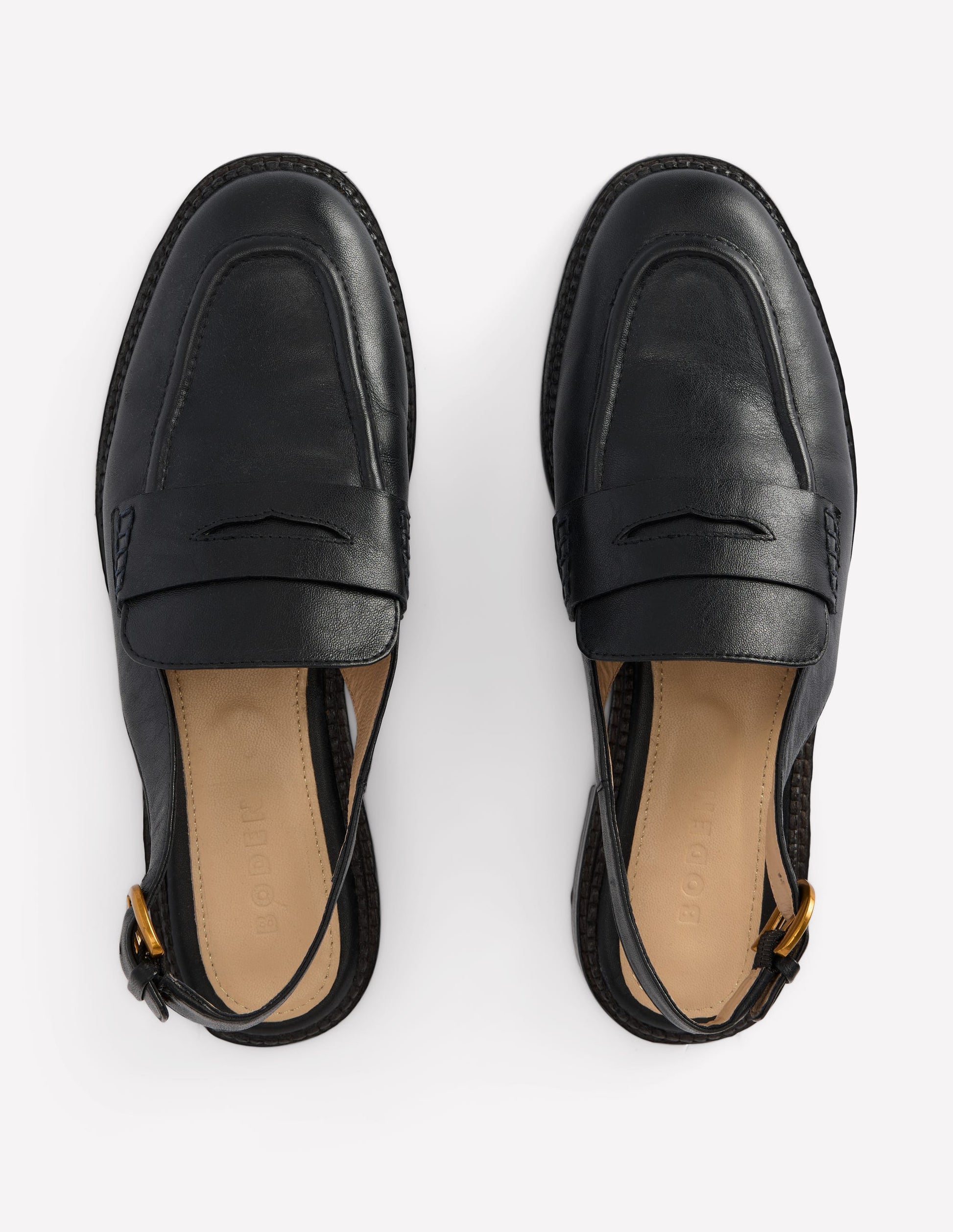 Nya Pennyloafer mit Fersenriemen-Schwarz-6
