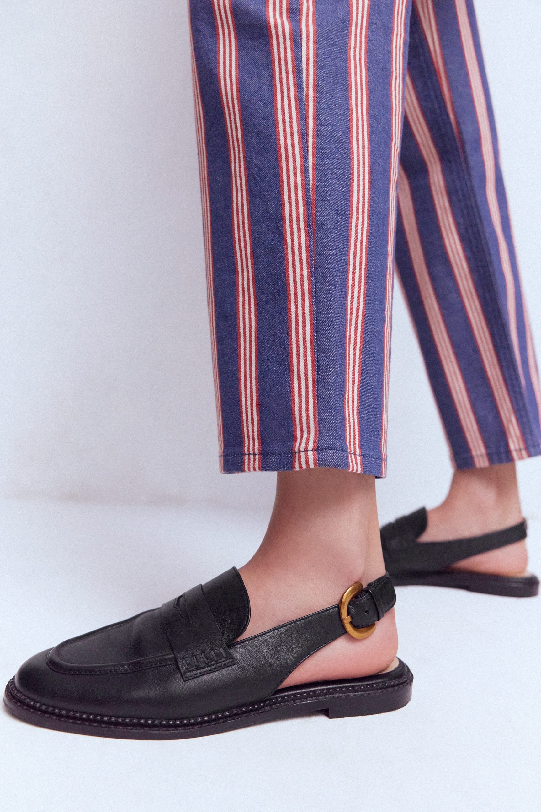 Nya Pennyloafer mit Fersenriemen-Schwarz - Image 3
