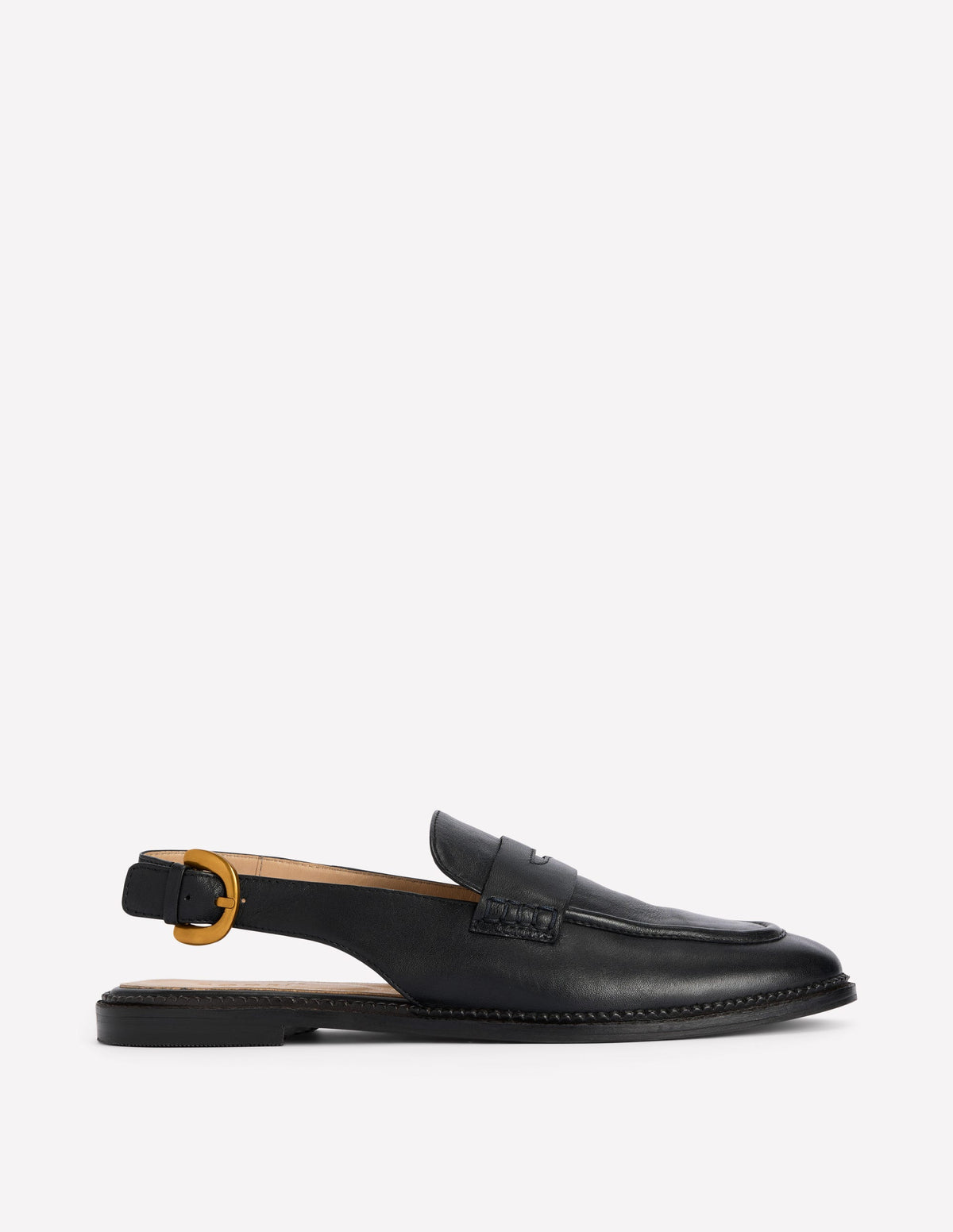 Nya Pennyloafer mit Fersenriemen-Schwarz - Image 1