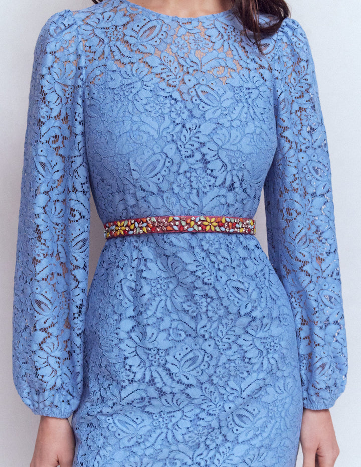 Ceinture de fête ornementée-Parfait rose