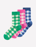 Socken mit Vichykaro im 3er-Pack-Vichykaro 3er-Pack