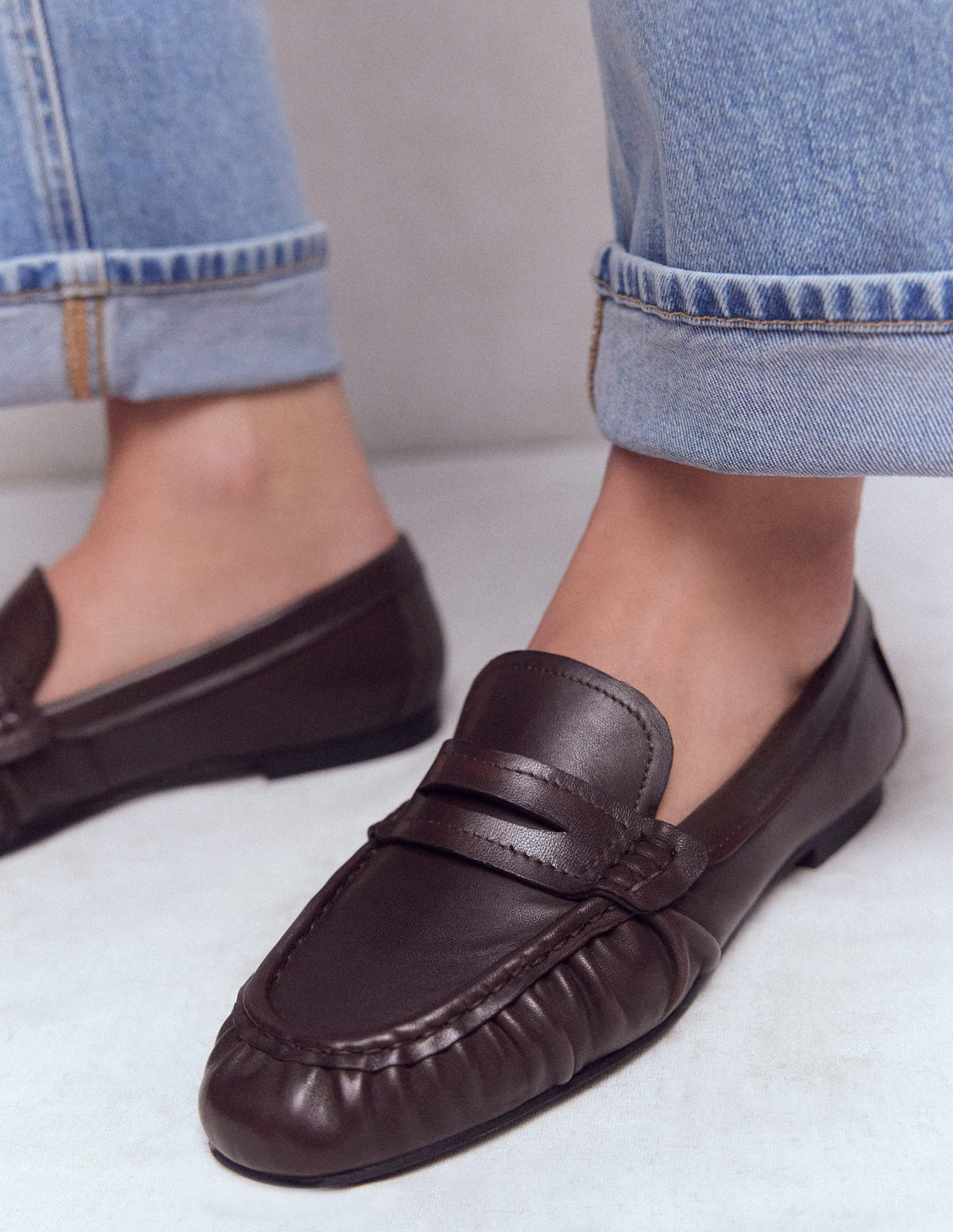 Superweiche, flexible Loafer-Bitterschokolade-2