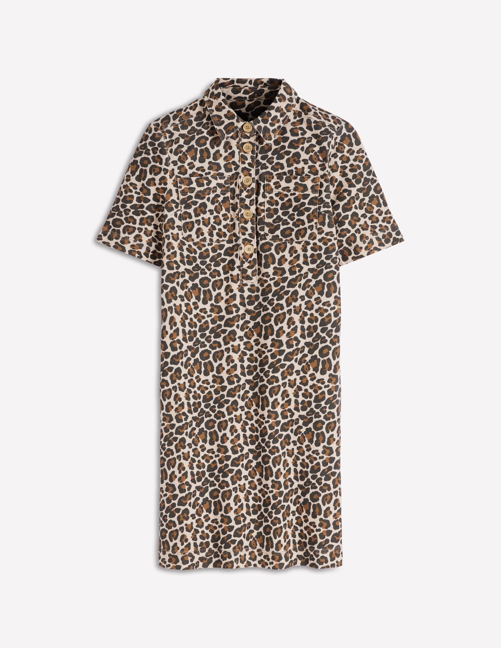 Zia Etuikleid mit Tasche-Mandelmilch, Gepard-Pop - Image 5
