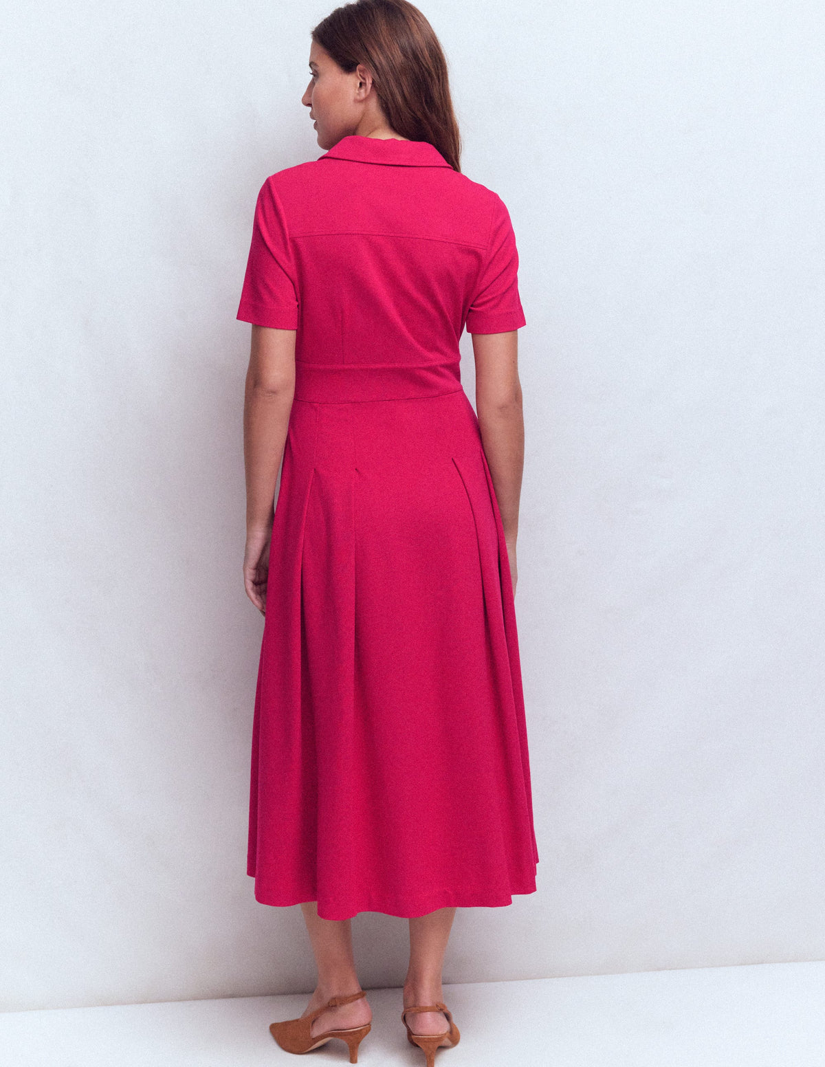 Bridget Ponte-Hemdblusenkleid-Granatapfel - Image 3