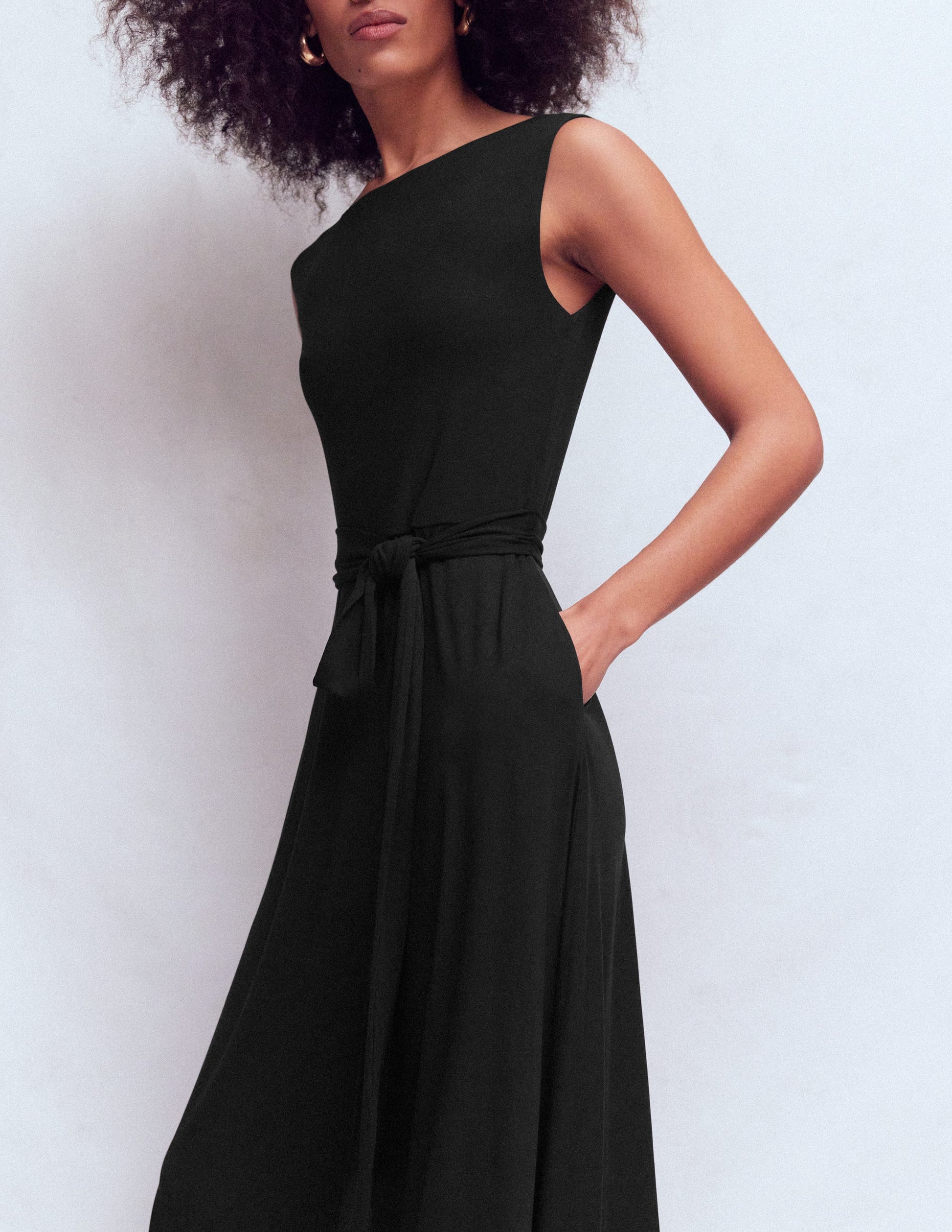 Tamsin Jersey-Midikleid-Schwarz-3