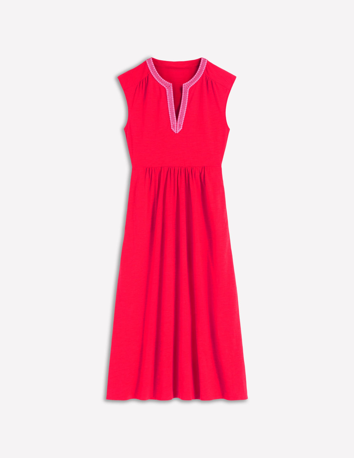 May Jersey-Midikleid-Mohnblumenrot - Image 5
