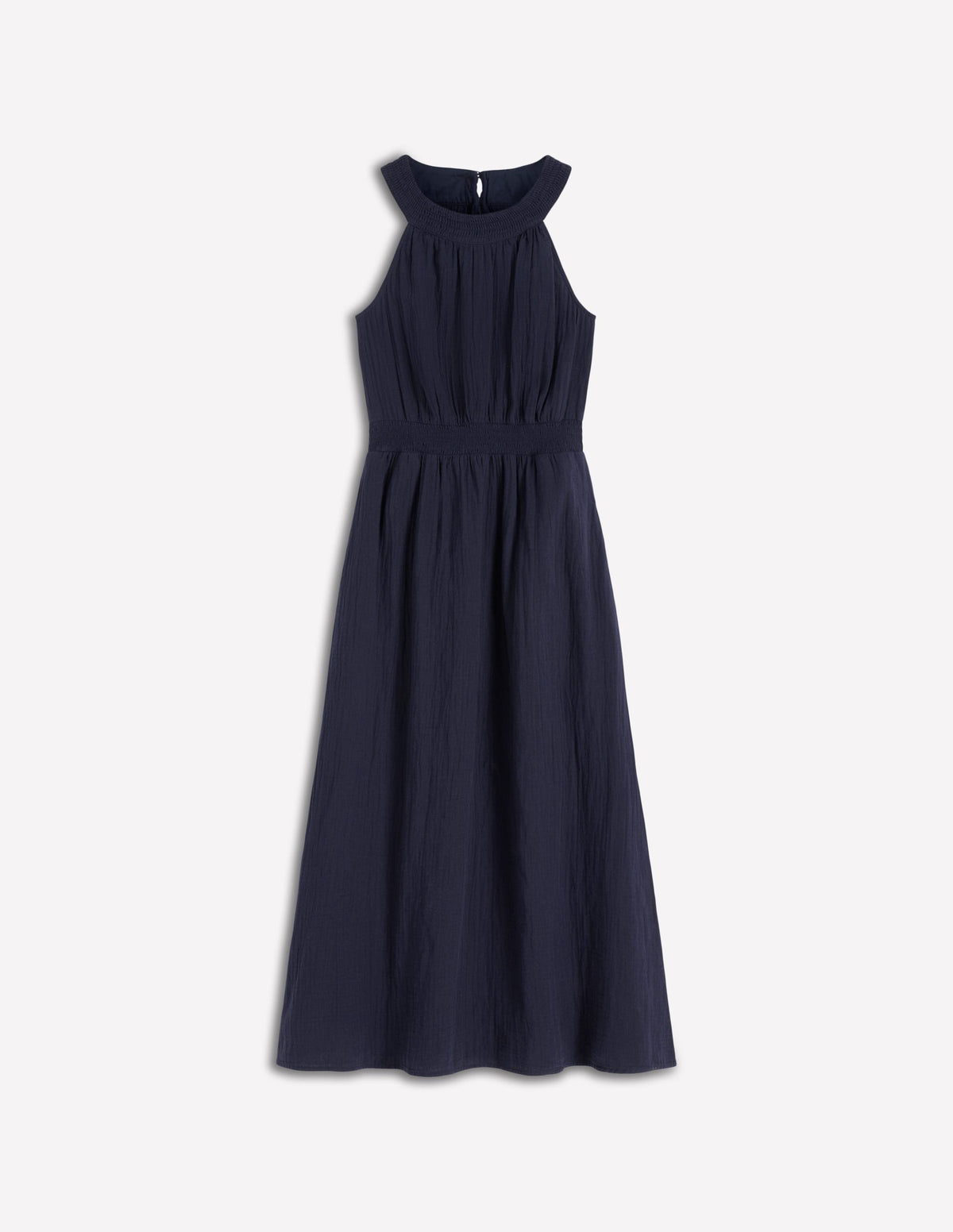 Daphne Doppeltuch-Kleid-Marineblau - Image 5