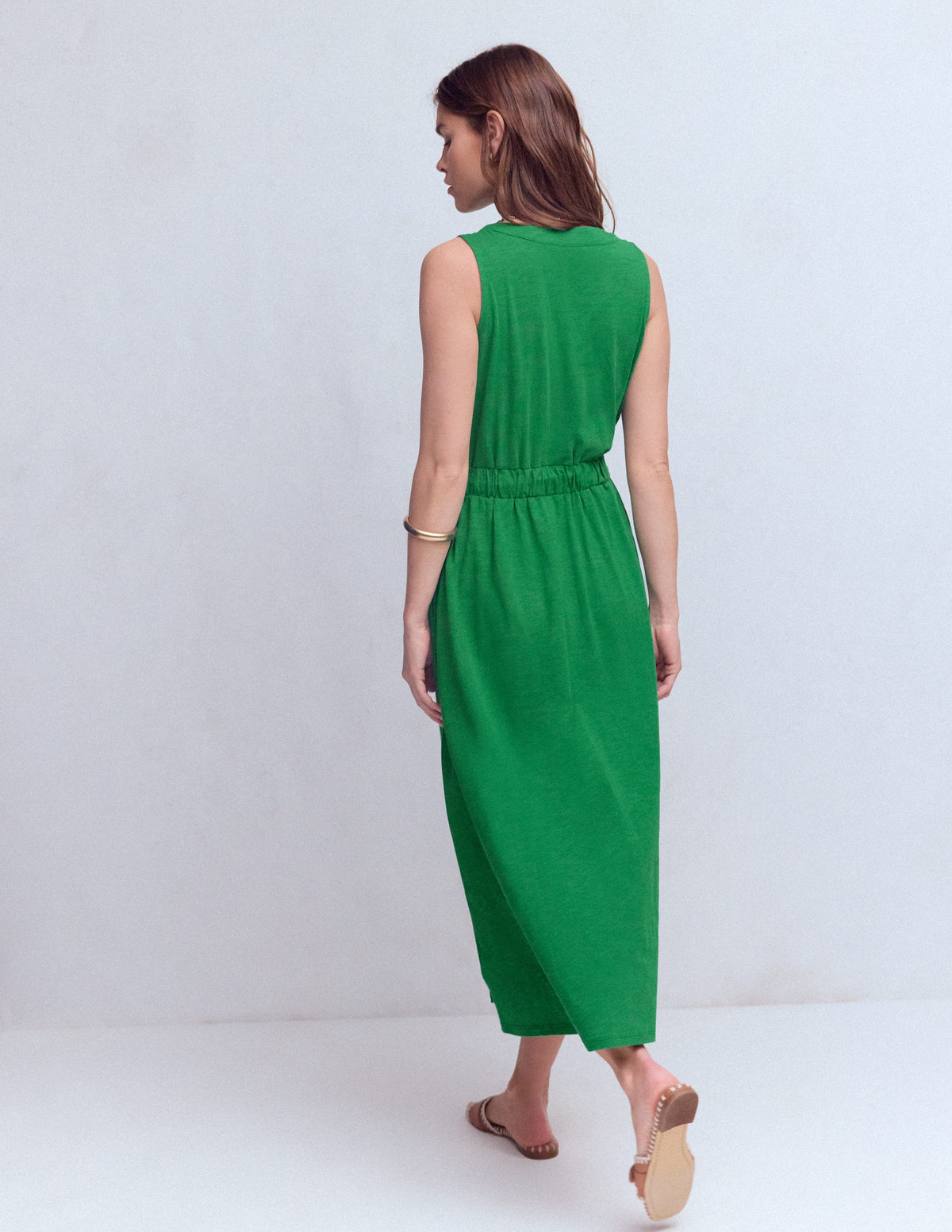 Delphine Jersey-Midikleid-Frisches Grün - Image 3