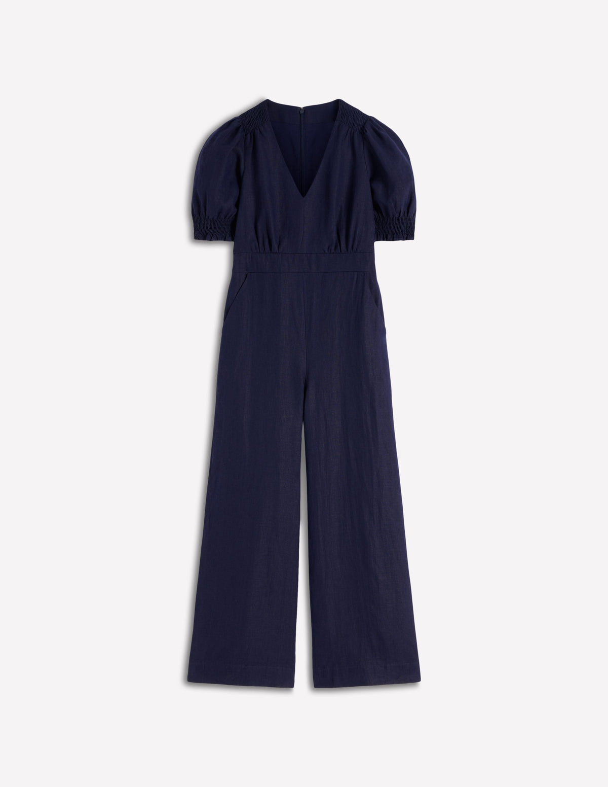 Anna Leinen-Jumpsuit-Marineblau - Image 5