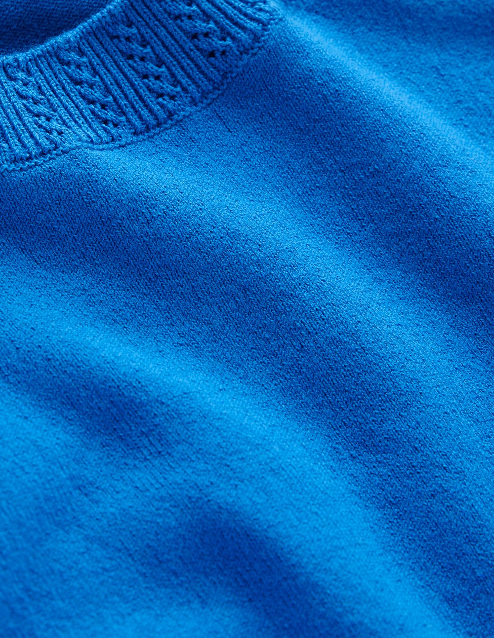Emilia Cotton Crew Neck Tank-Kingfisher Blue - Image 6