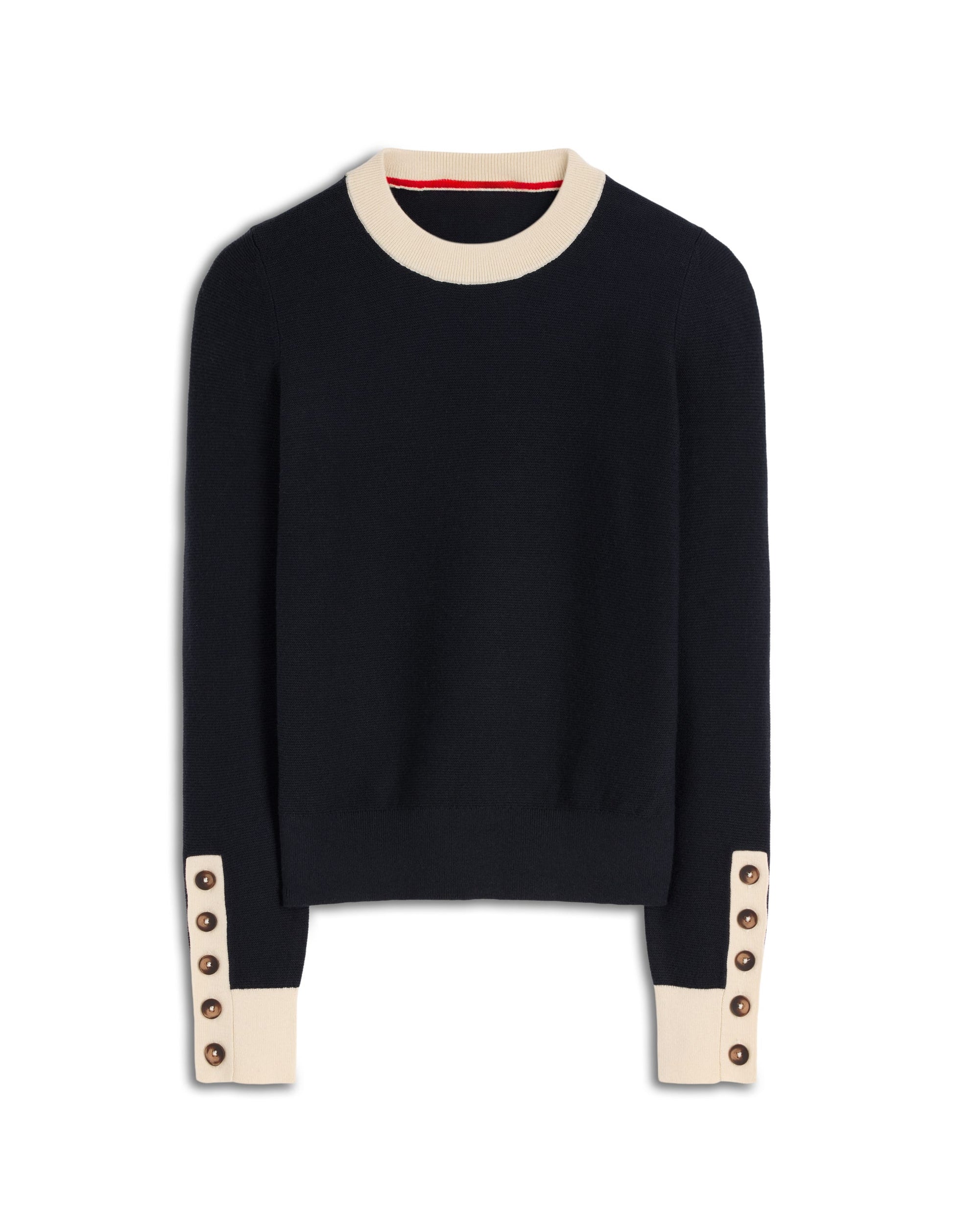 Grace Pullover in Blockfarben-Marineblau-5