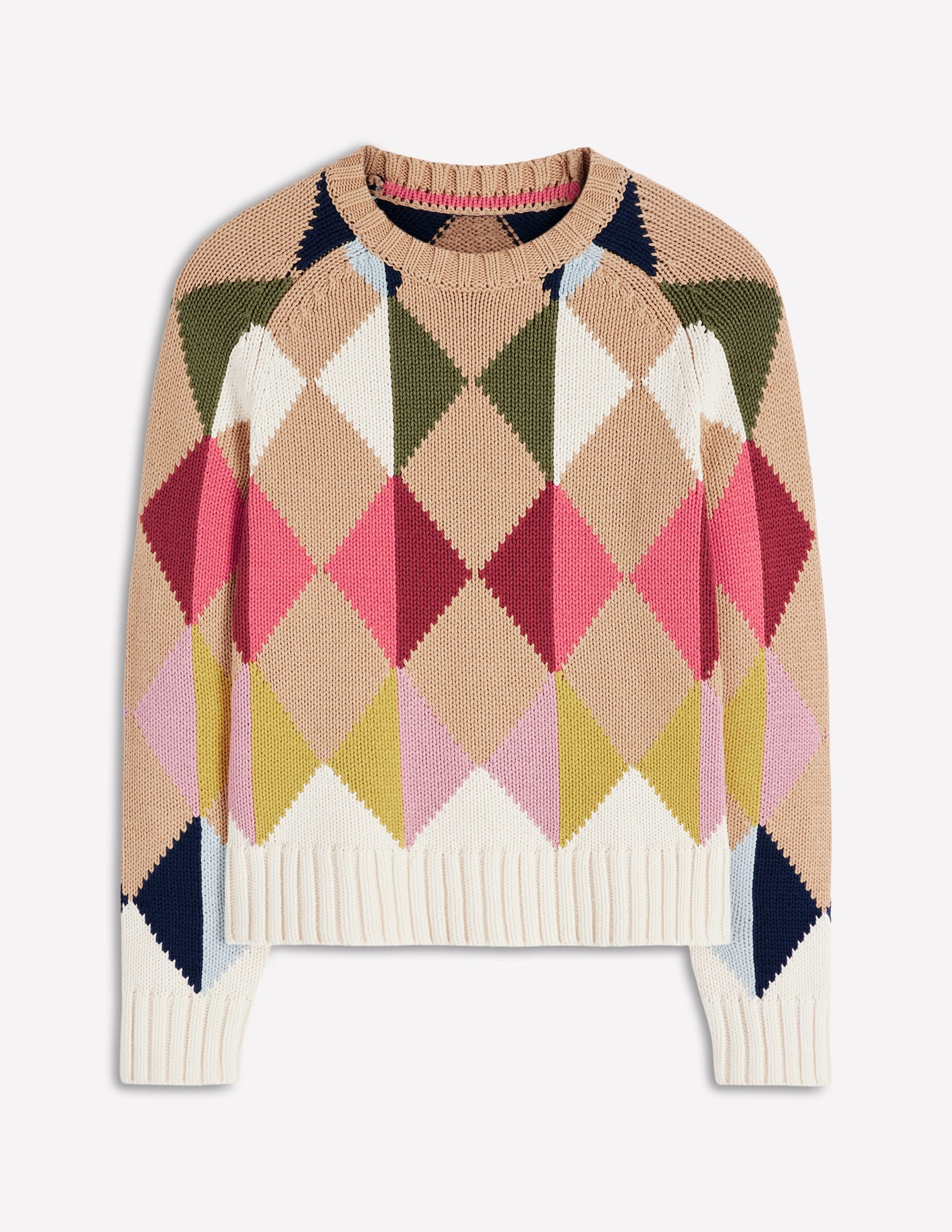 Camilla Argyle-Pullover aus Baumwolle-Bunt, Argyle-Muster - Image 6