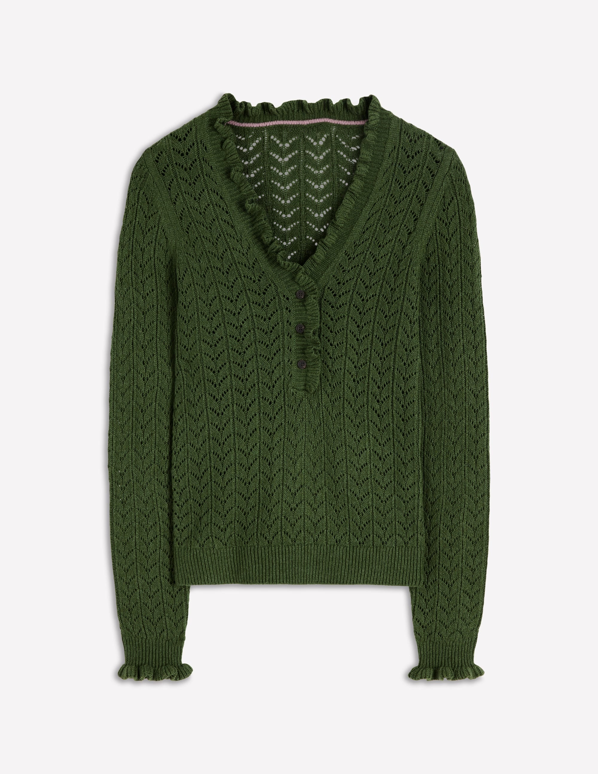 Eloise Henley-Pullover mit Rüschen-Promenadengrün - Image 5