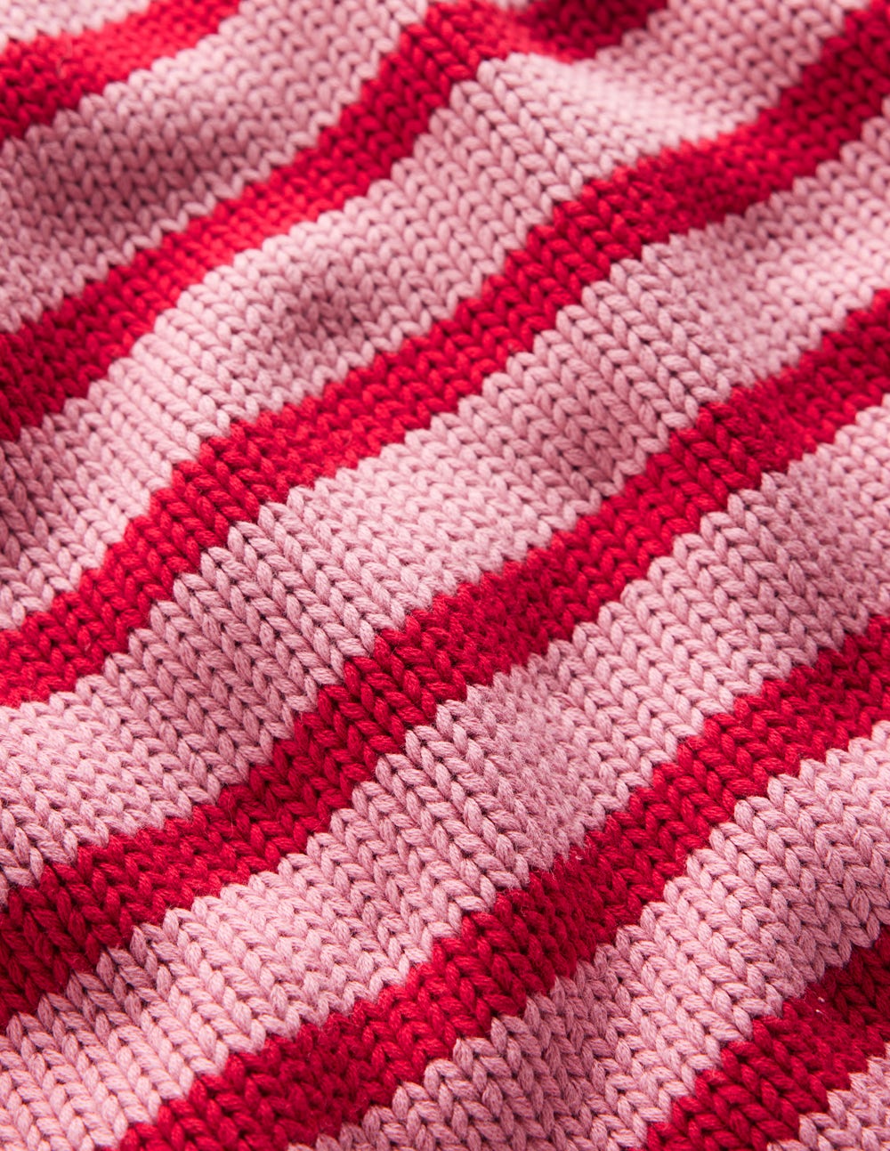 Lucy Grob gestrickter Baumwollpullover-Rosa/Rot - Image 7