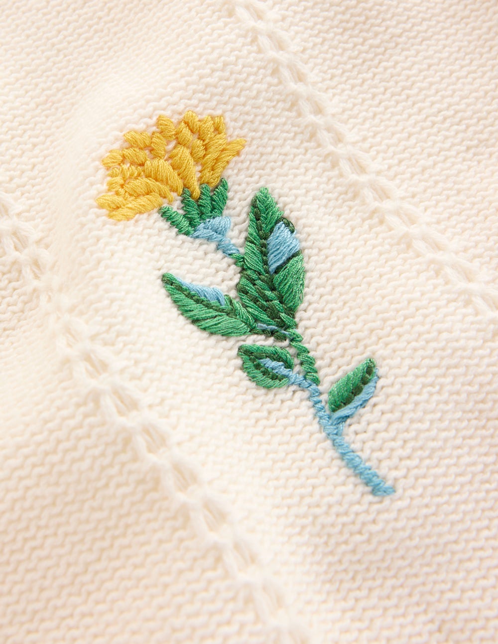 Valeria Pullover mit Häkelbesatz-Warmes Naturweiß, Stickerei - Image 8