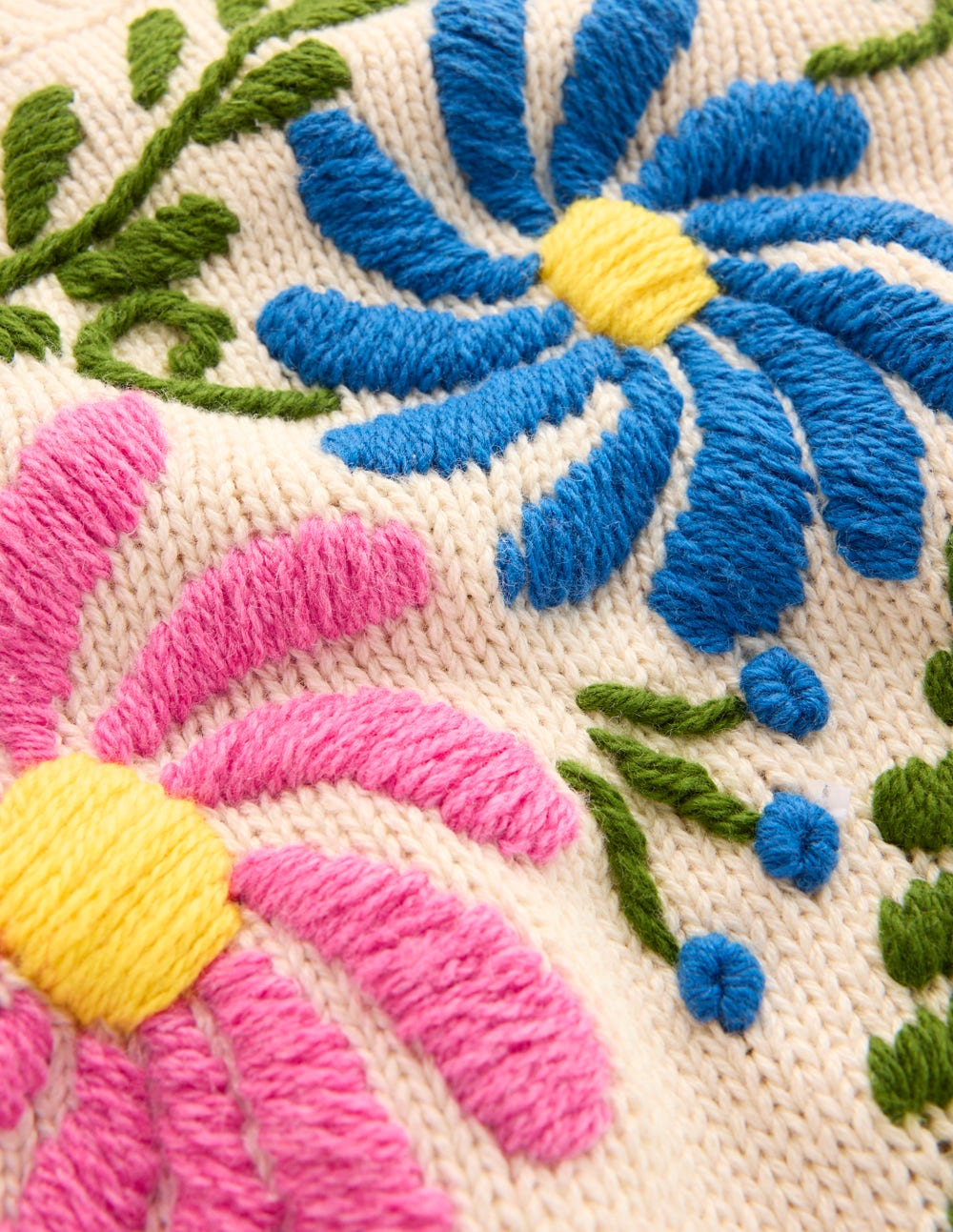 Davina Pullover mit Puffärmeln-Naturweiß mit Stickerei-6