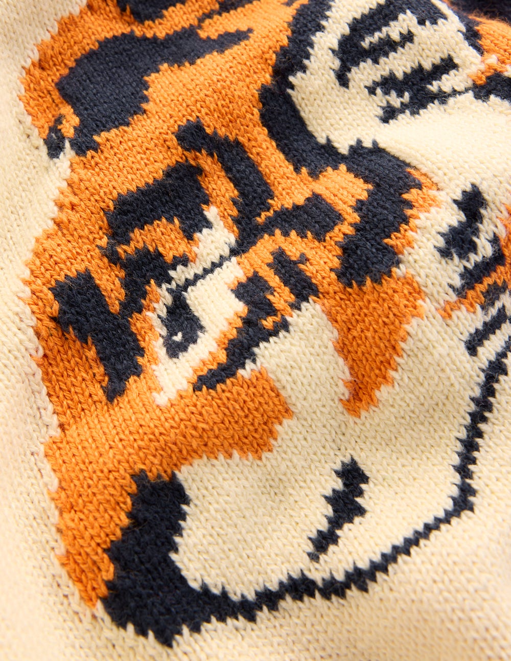 Origineller Pullover-Warmes Naturweiß und rosa Tiger-8