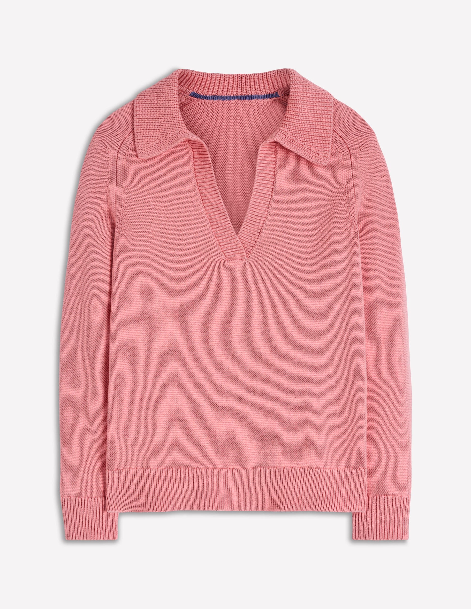 Henley-Pullover aus Baumwolle-Graurosa-5