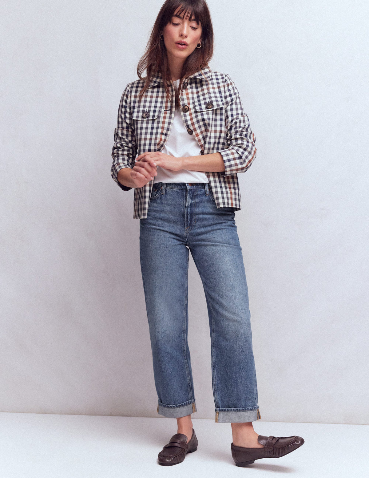 Mid Rise Relaxed Jeans-Mid Vintage - Image 1