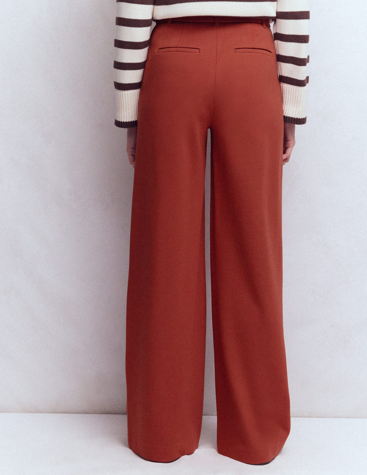 Belgravia Ponte-Hose-Braun-Orange - Image 3