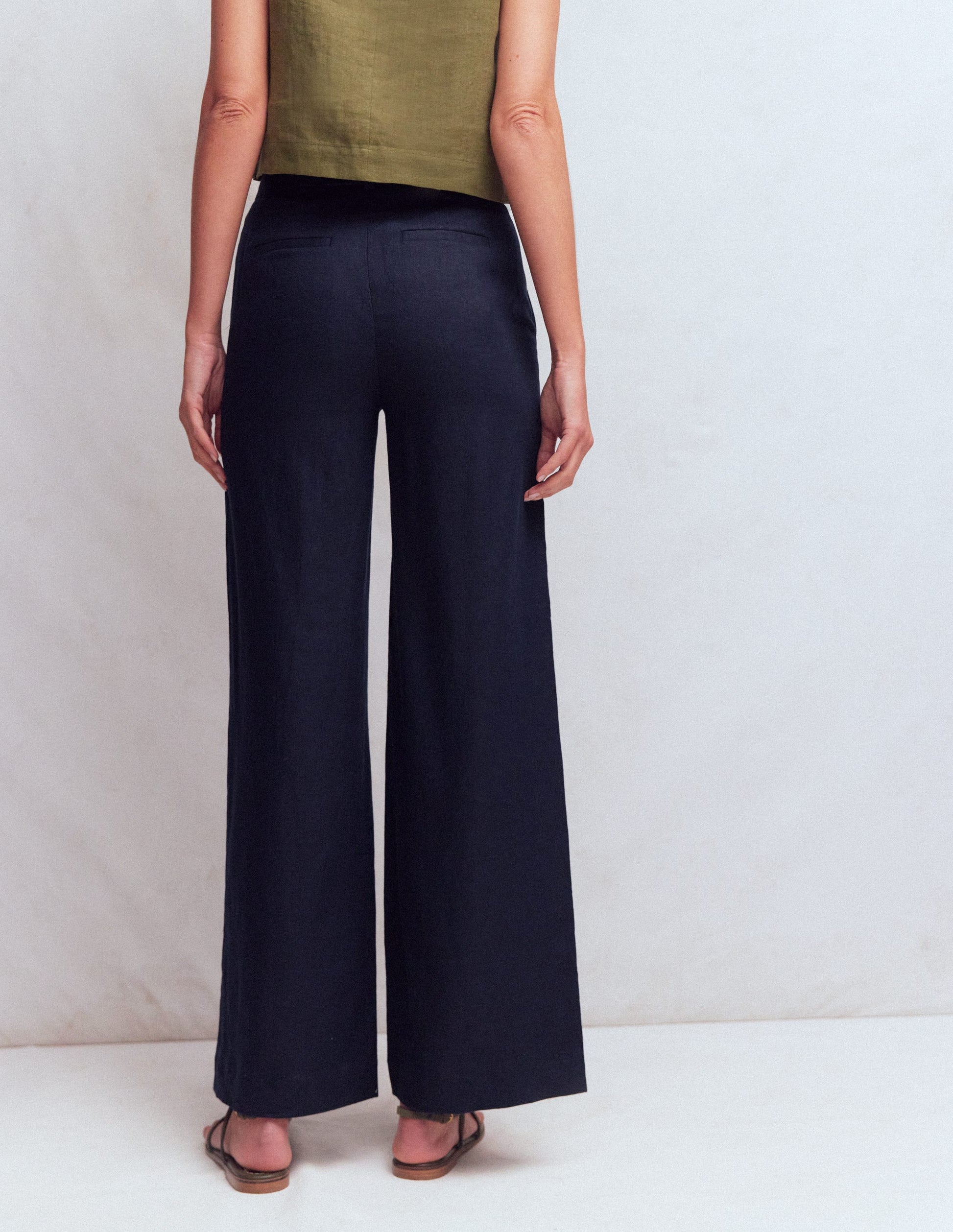 Belgravia Leinenhose-Marineblau-3