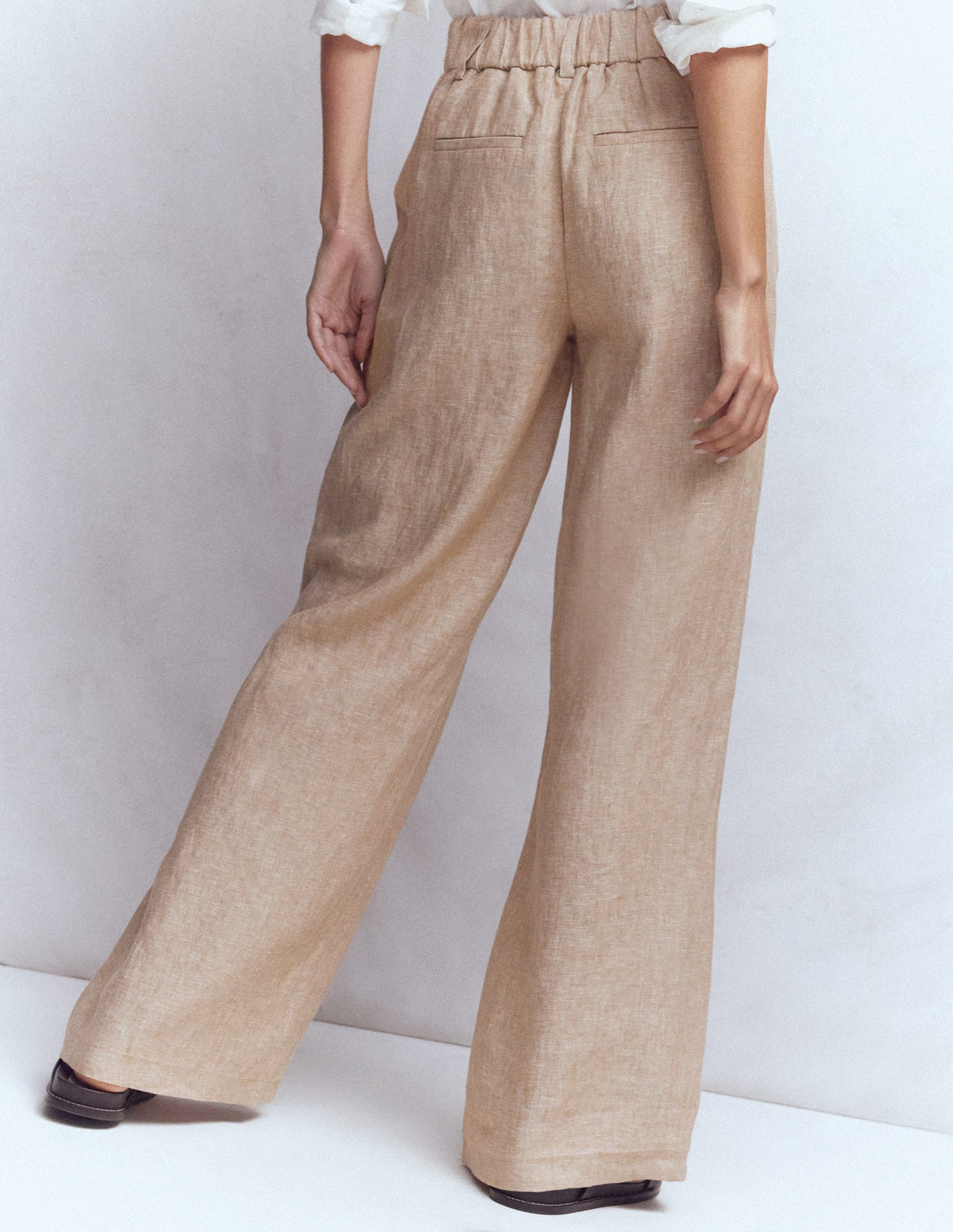 Kensington Leinenhose-Cappuccino Chambray - Image 3